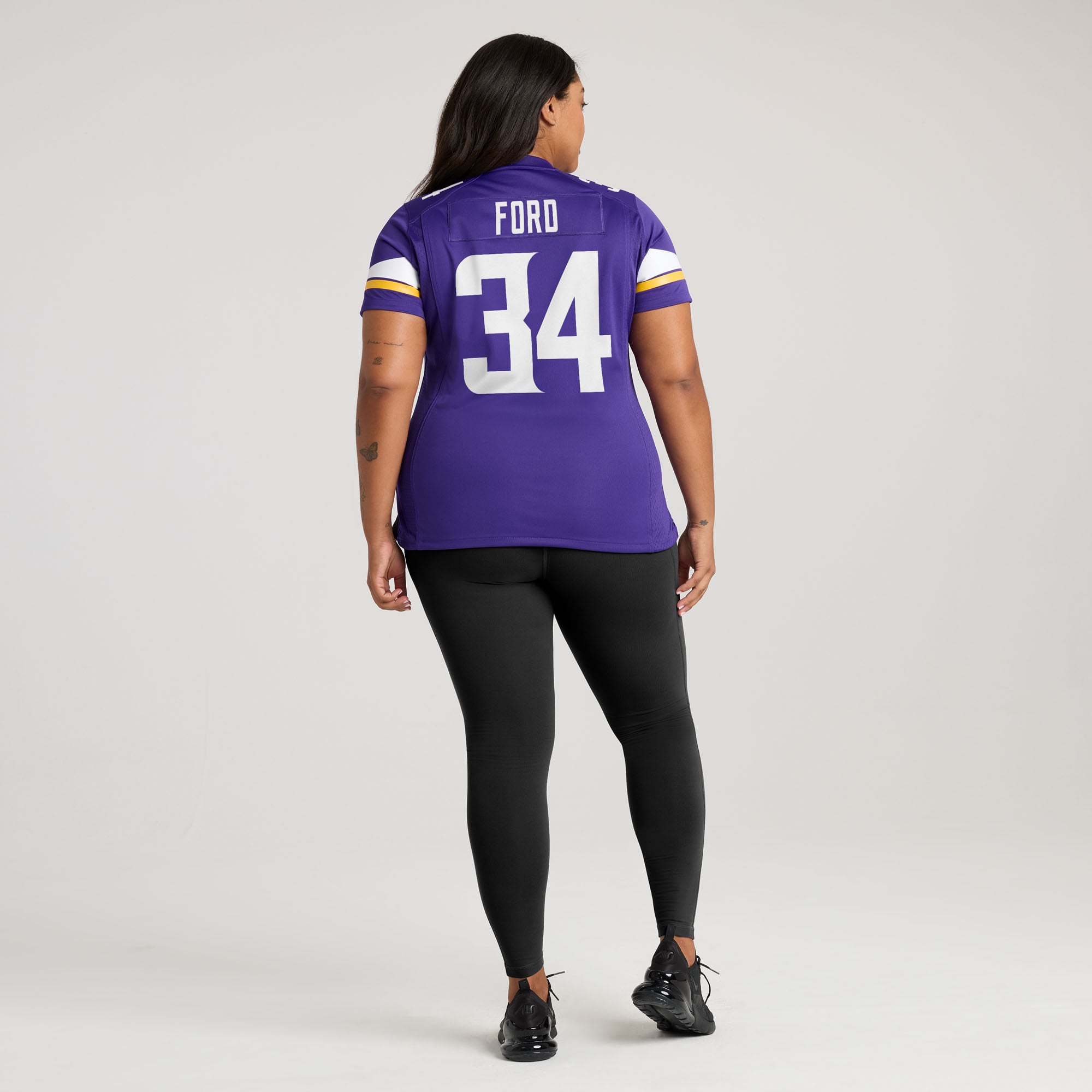 Maillot de match Nike Jerome Ford violet pour femme, Minnesota Vikings