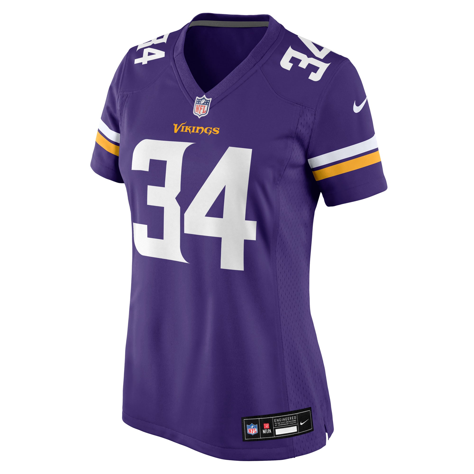 Maillot de match Nike Jerome Ford violet pour femme, Minnesota Vikings