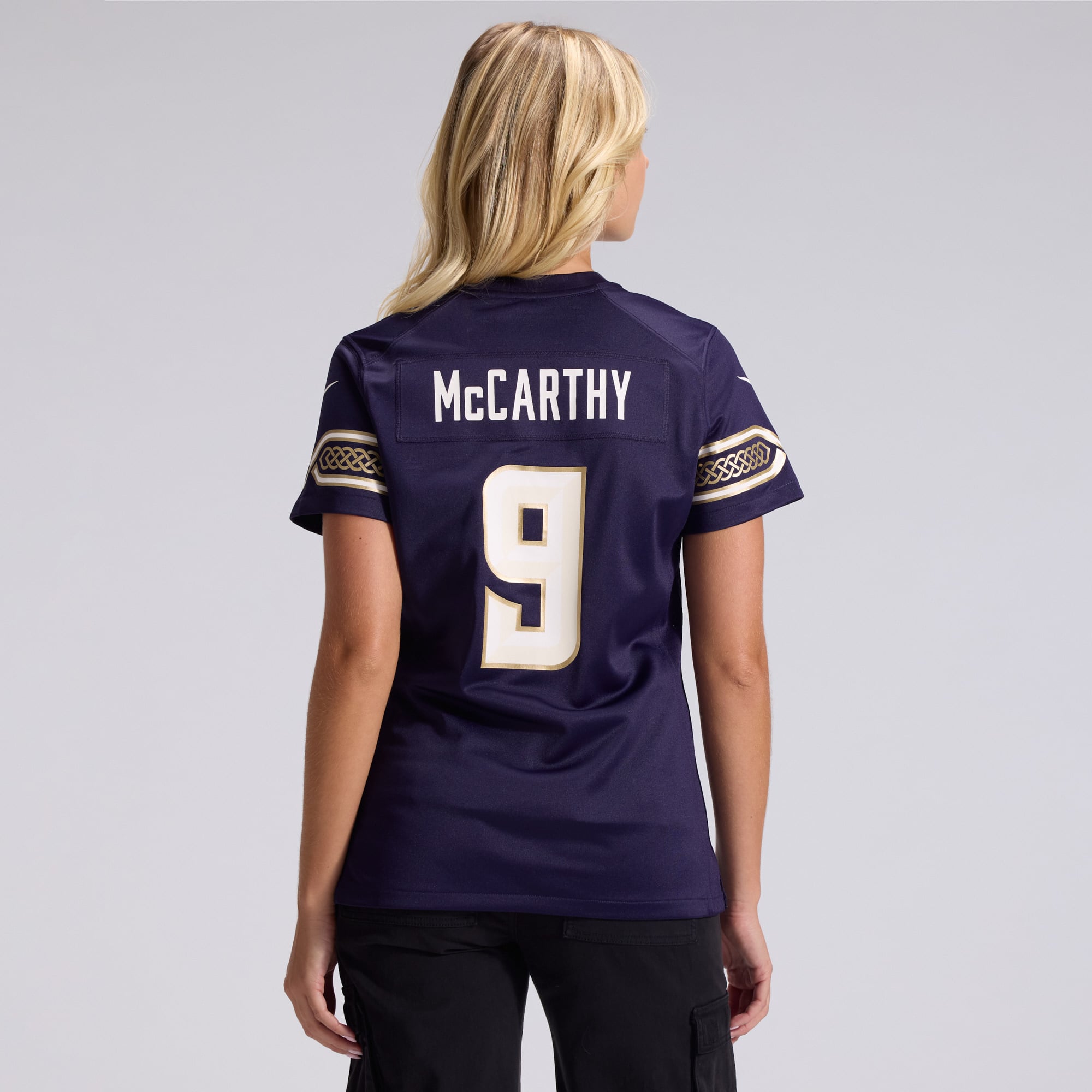 Women's Nike J.J. McCarthy Purple Minnesota Vikings 2026 Rivalries Collection Game Jersey