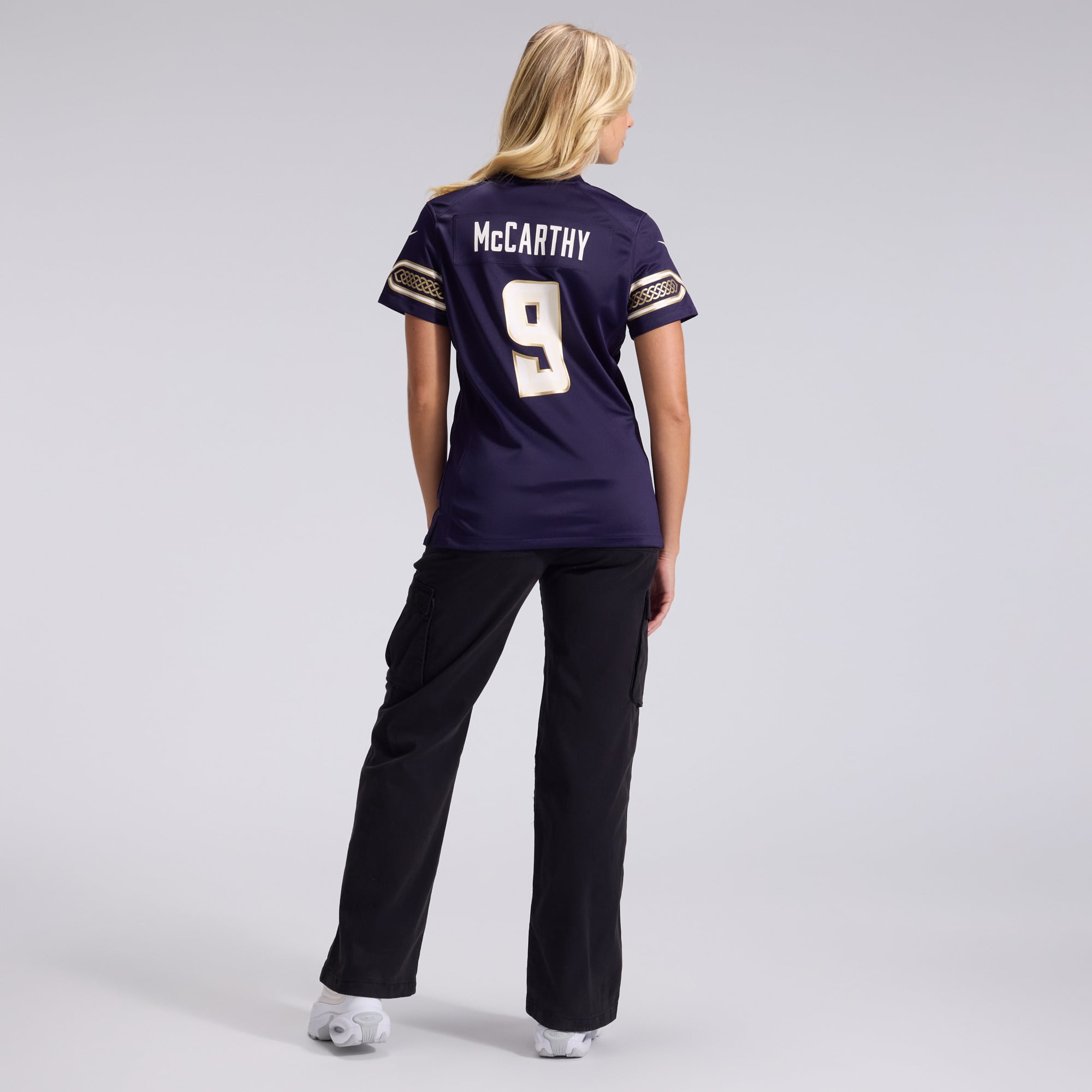 Women's Nike J.J. McCarthy Purple Minnesota Vikings 2026 Rivalries Collection Game Jersey