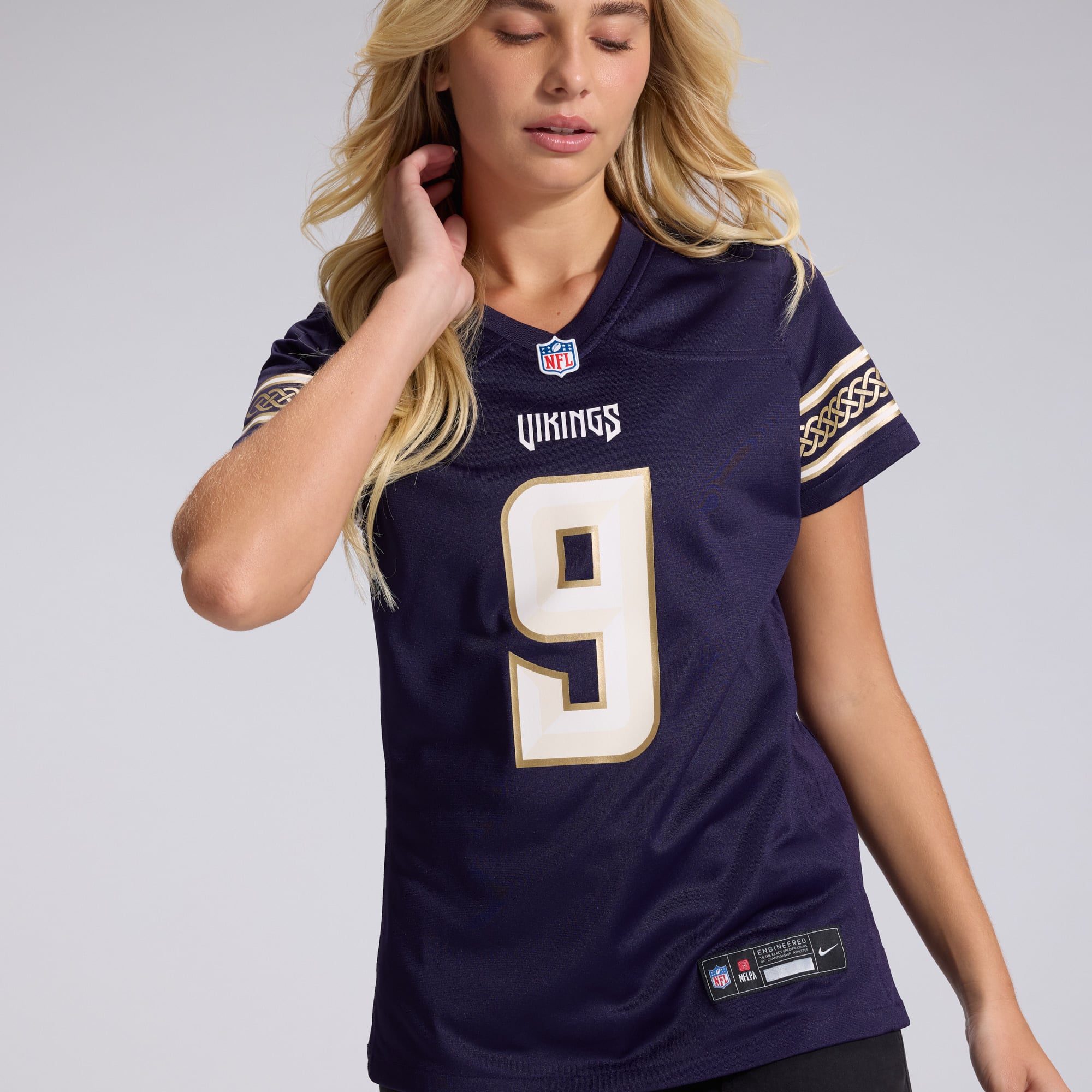 Women's Nike J.J. McCarthy Purple Minnesota Vikings 2026 Rivalries Collection Game Jersey