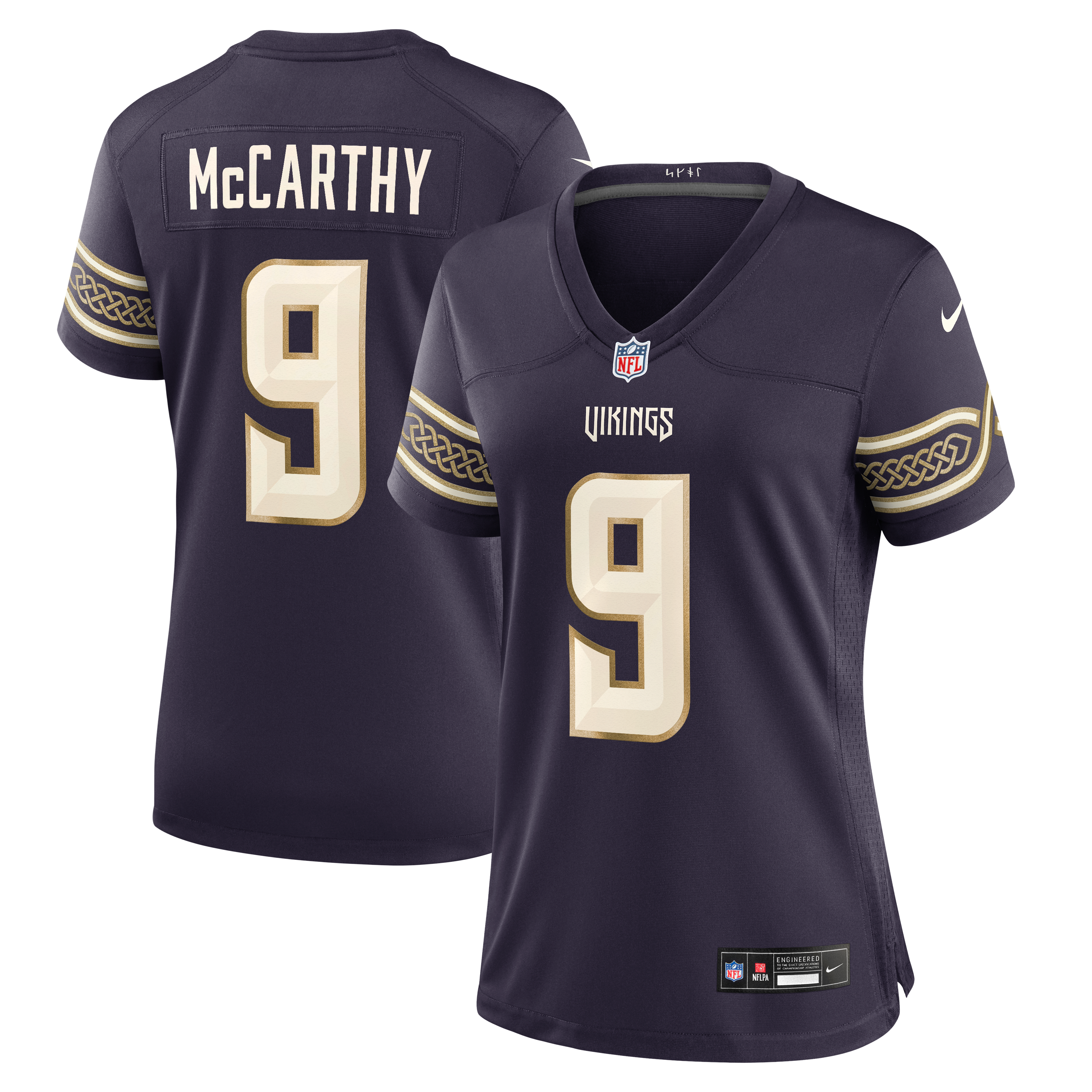 Women's Nike J.J. McCarthy Purple Minnesota Vikings 2026 Rivalries Collection Game Jersey