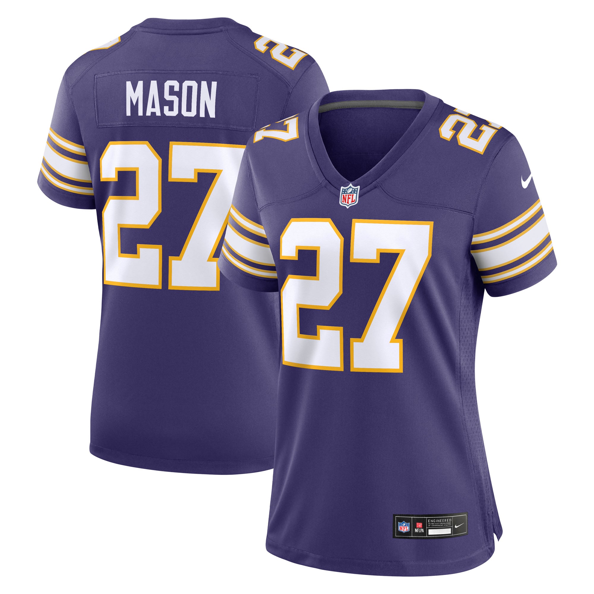 Maillot alternatif Nike Jordan Mason blanc pour femme, Minnesota Vikings