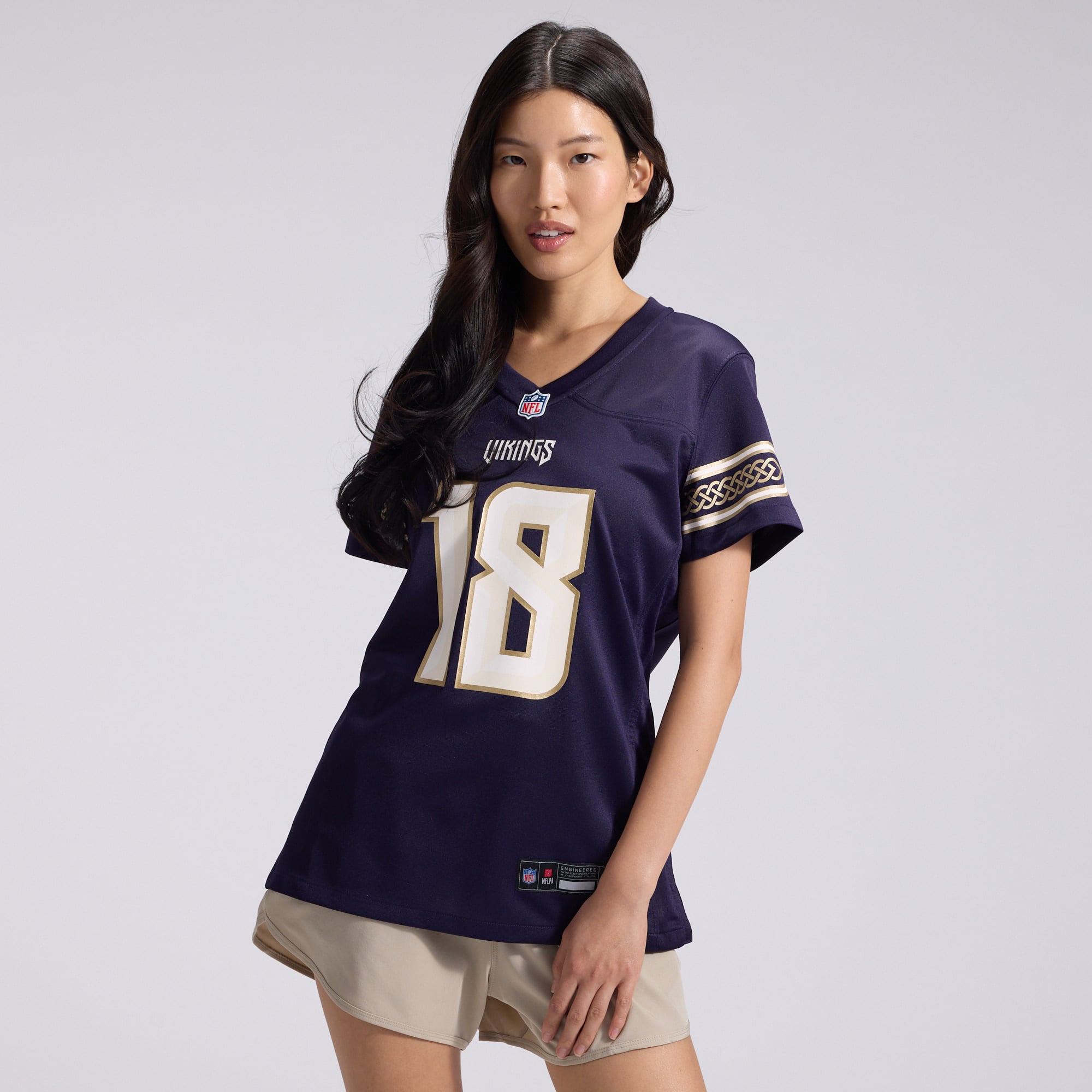 Maillot de match Nike Justin Jefferson violet Minnesota Vikings Collection 2026 pour femme
