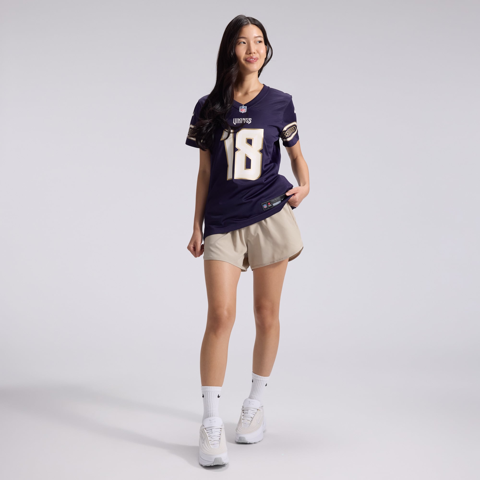 Maillot de match Nike Justin Jefferson violet Minnesota Vikings Collection 2026 pour femme