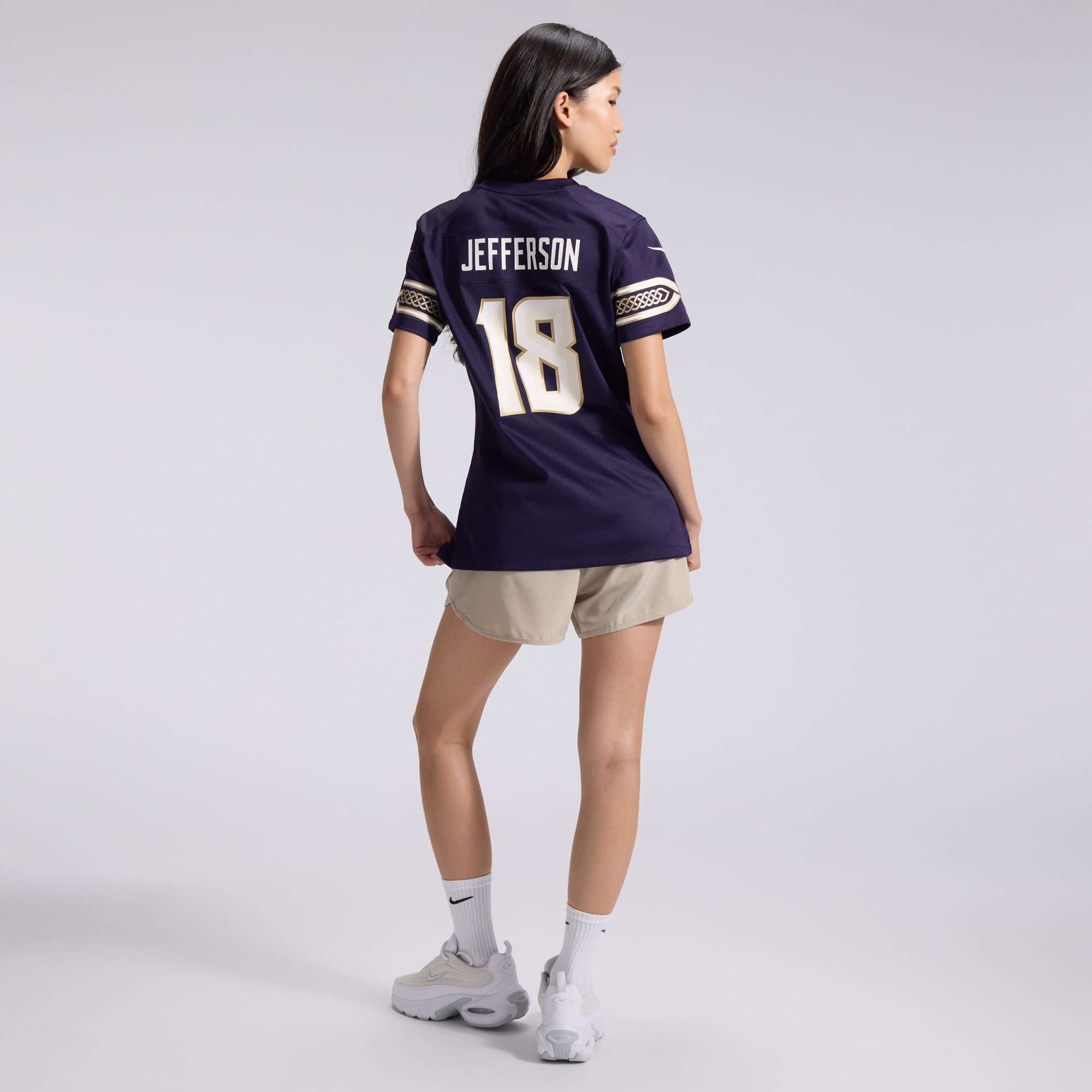Maillot de match Nike Justin Jefferson violet Minnesota Vikings Collection 2026 pour femme