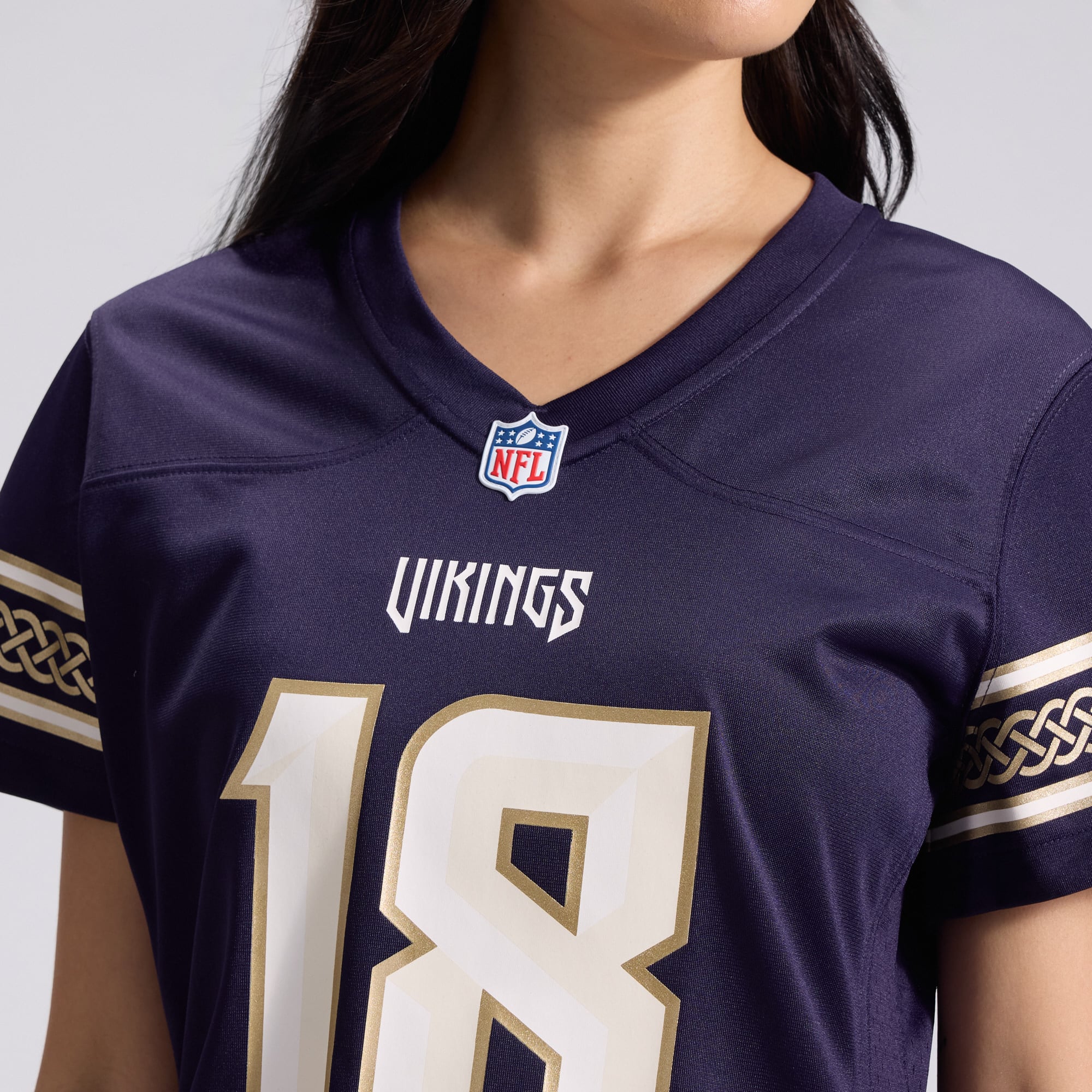 Maillot de match Nike Justin Jefferson violet Minnesota Vikings Collection 2026 pour femme