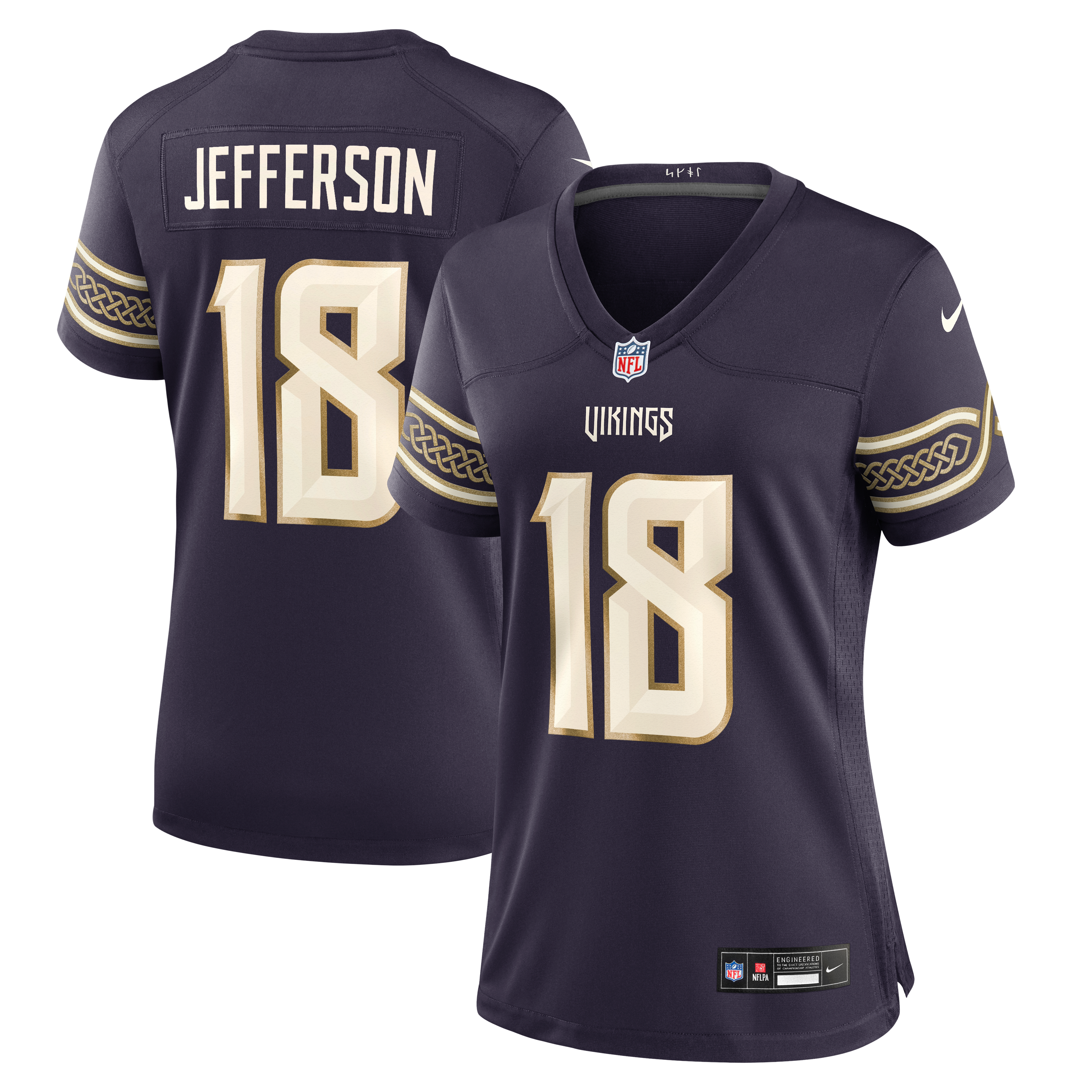 Women's Nike Justin Jefferson Purple Minnesota Vikings 2026 Rivalries Collection Game Jersey