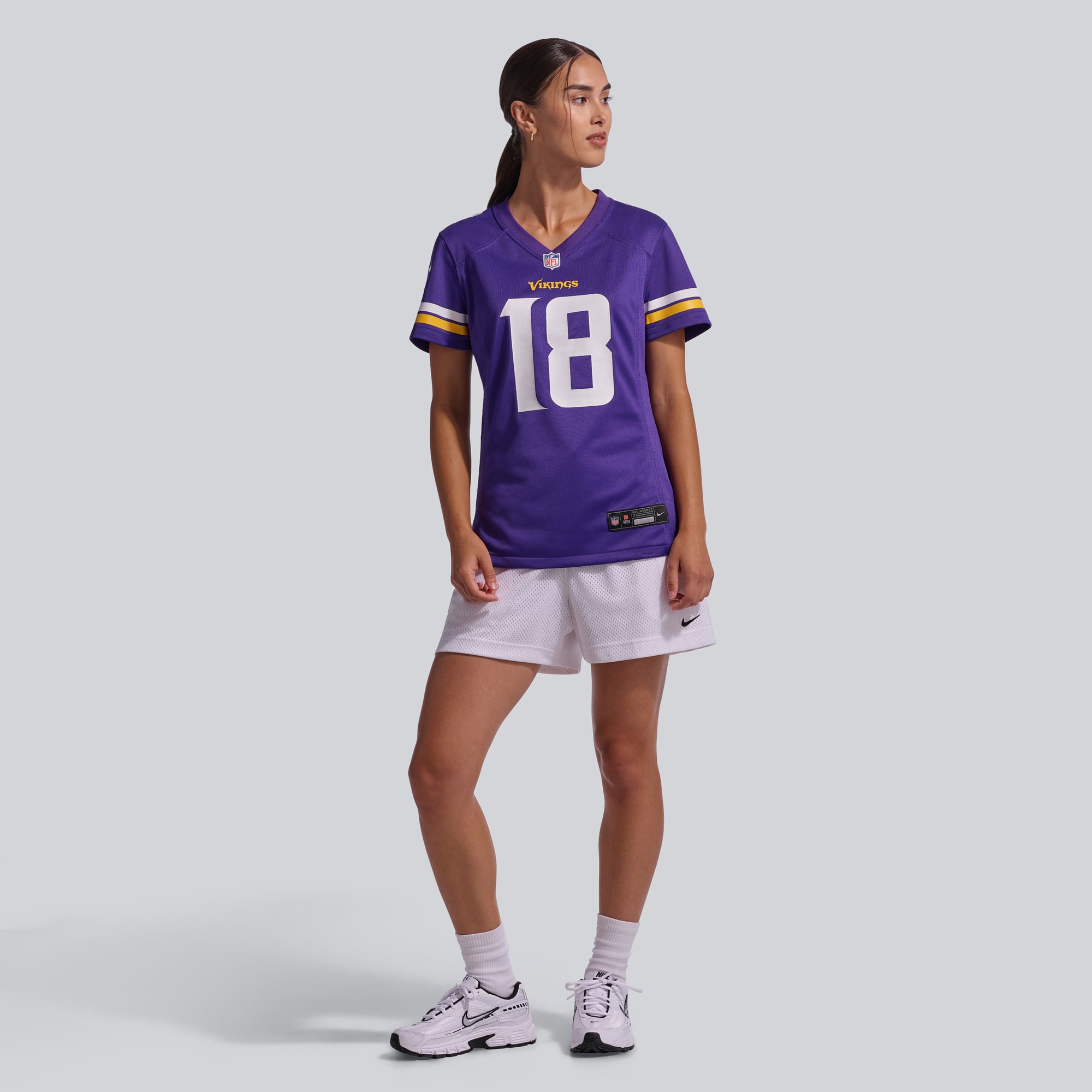 Maillot de match Nike Justin Jefferson violet Minnesota Vikings pour femme