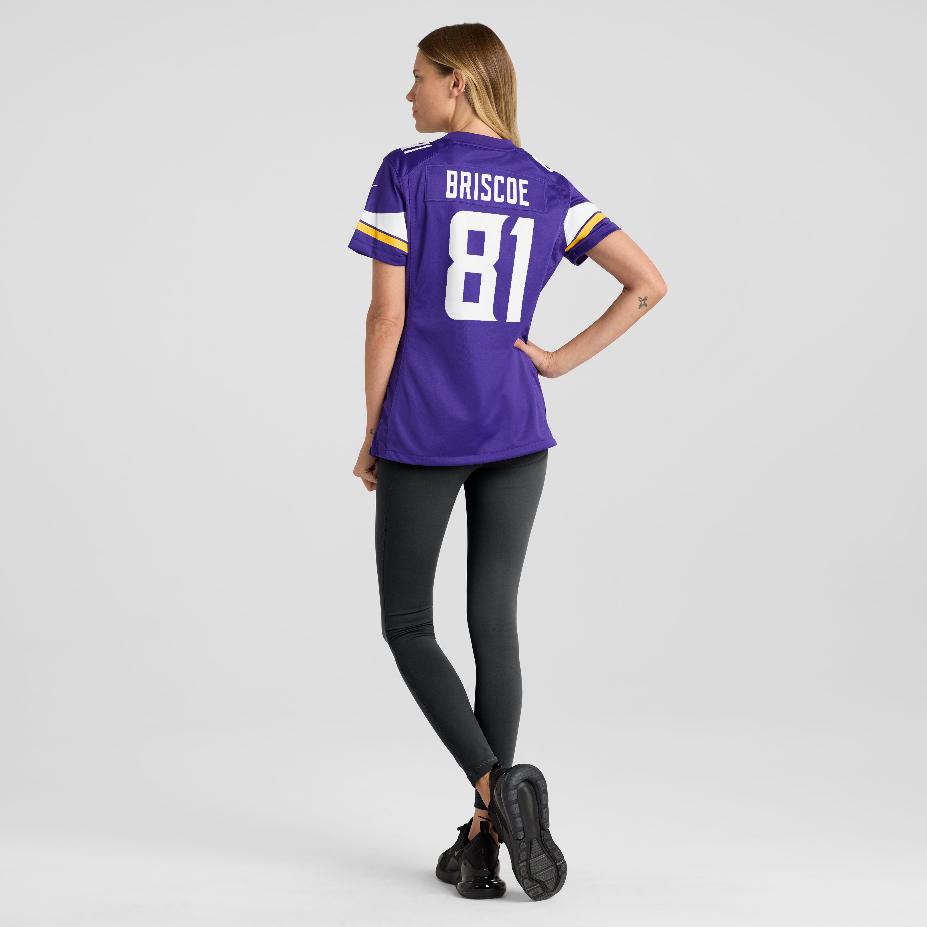 Women's Nike Michael Briscoe Purple Minnesota Vikings Team Game Jersey