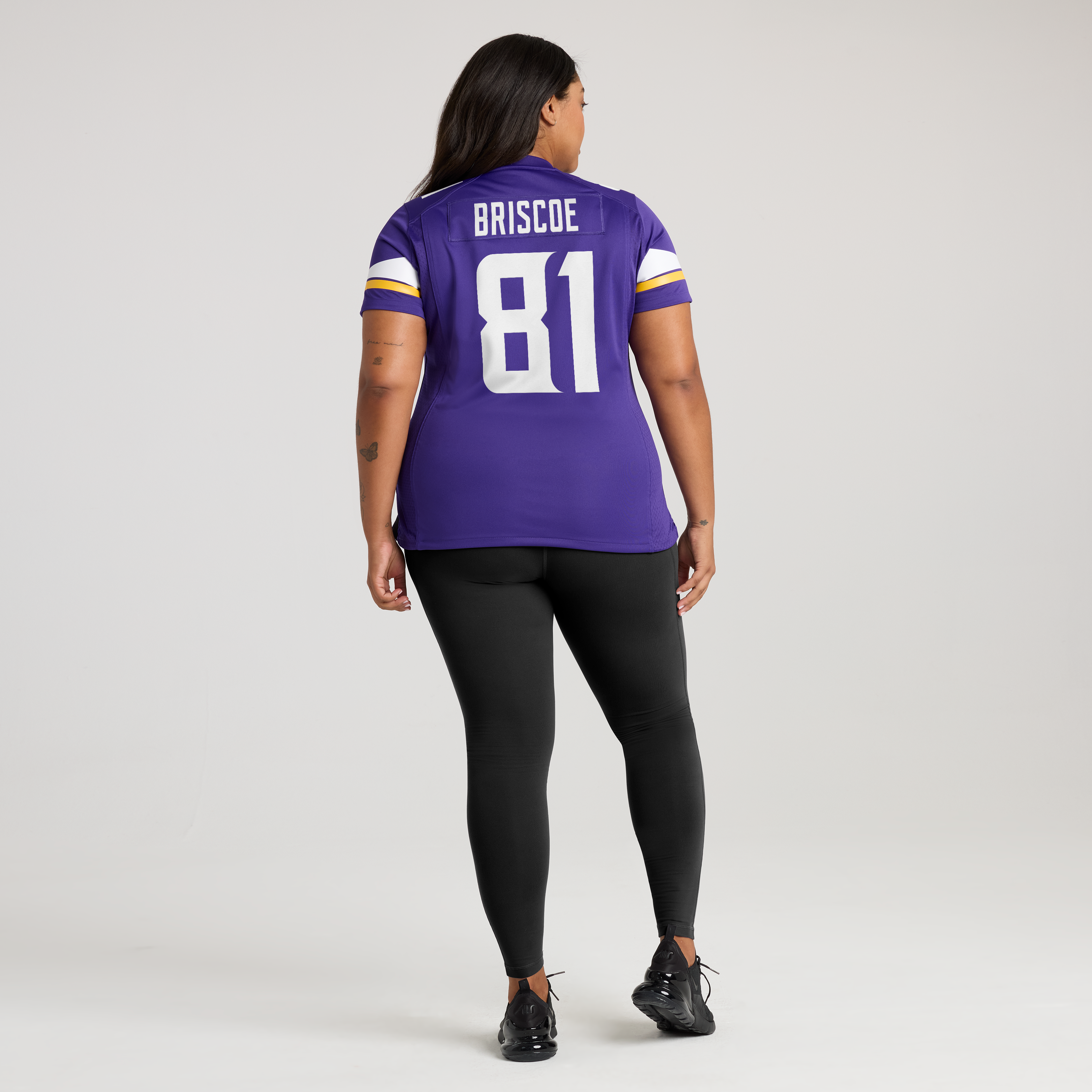 Women's Nike Michael Briscoe Purple Minnesota Vikings Team Game Jersey