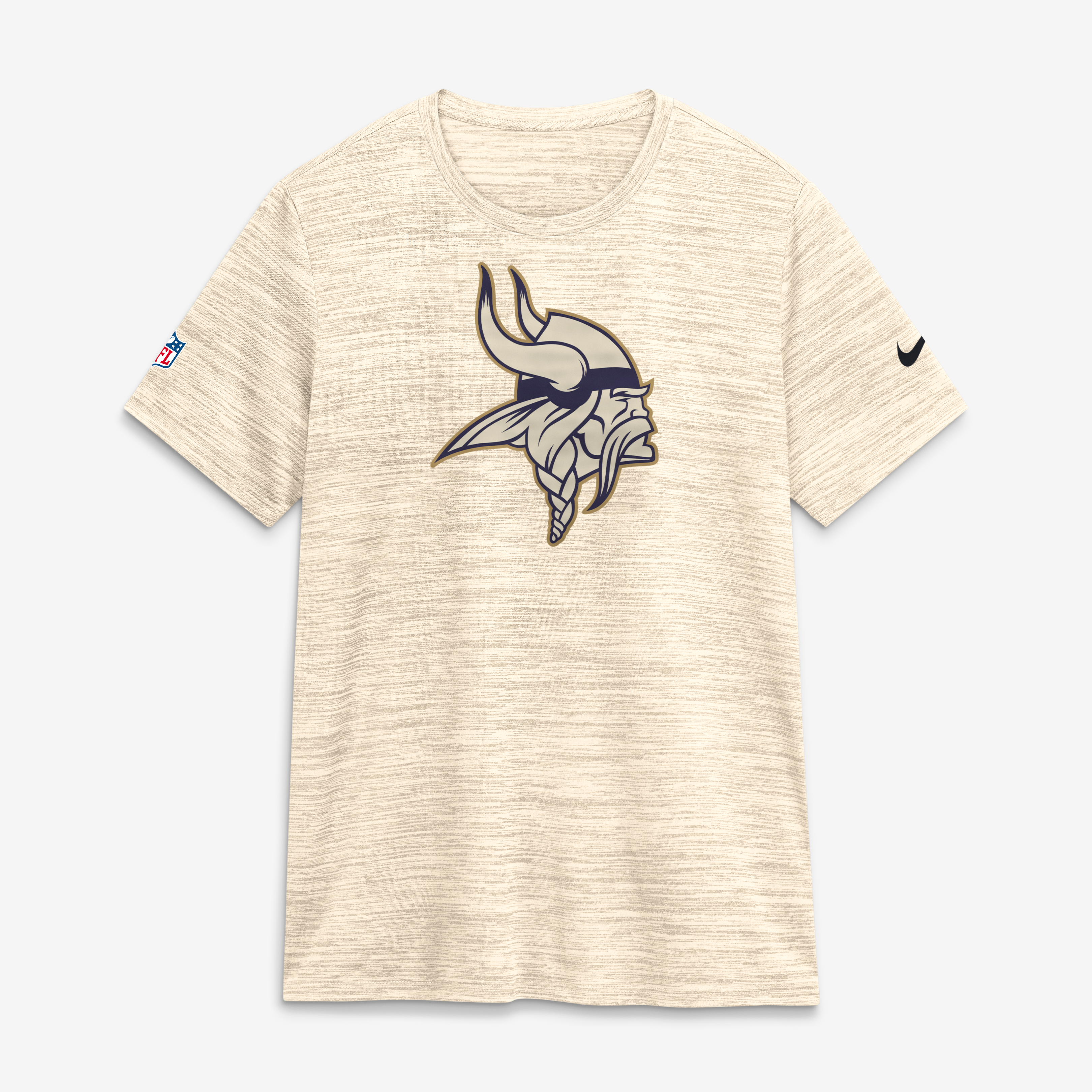 Women's Nike  Natural Minnesota Vikings 2026 Rivalries Collection Sideline Velocity Dri-FIT T-Shirt