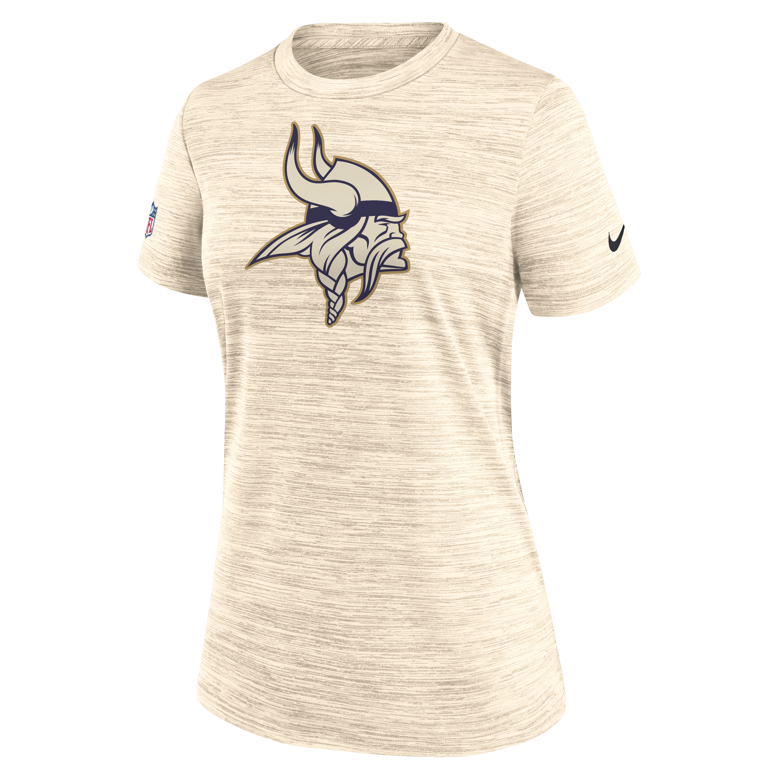 Women's Nike  Natural Minnesota Vikings 2026 Rivalries Collection Sideline Velocity Dri-FIT T-Shirt