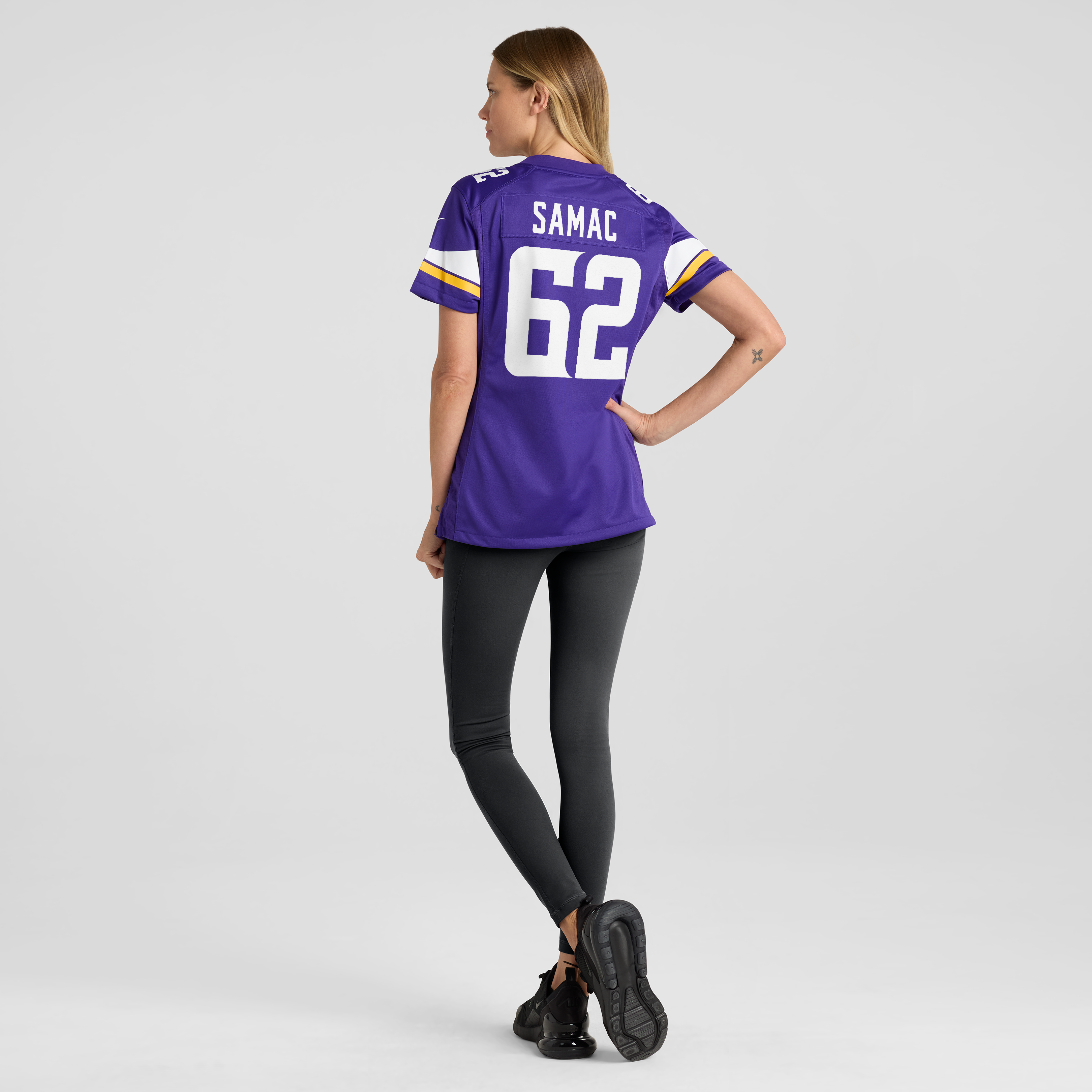 Women's Nike Nick Samac Purple Minnesota Vikings Team Game Jersey