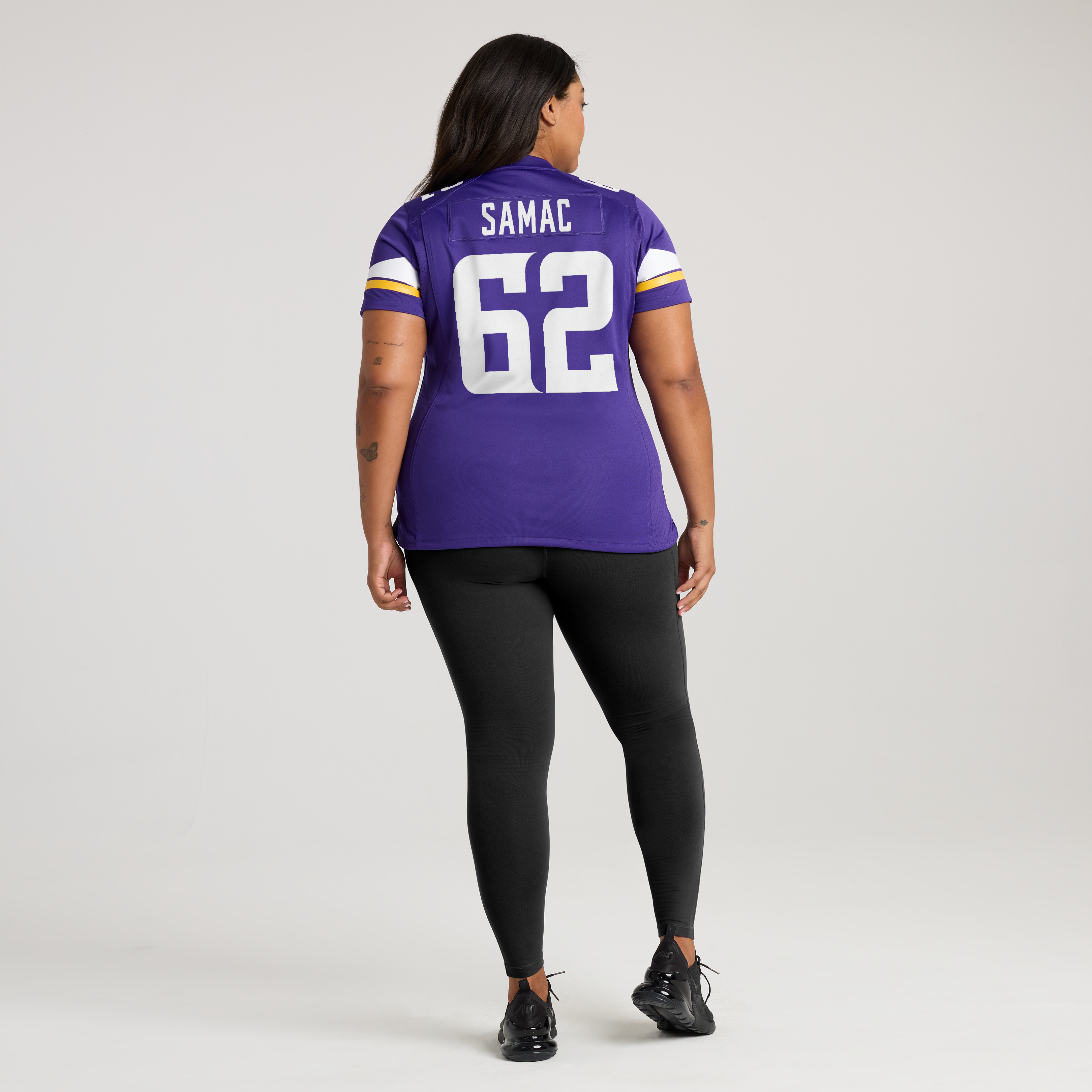 Women's Nike Nick Samac Purple Minnesota Vikings Team Game Jersey