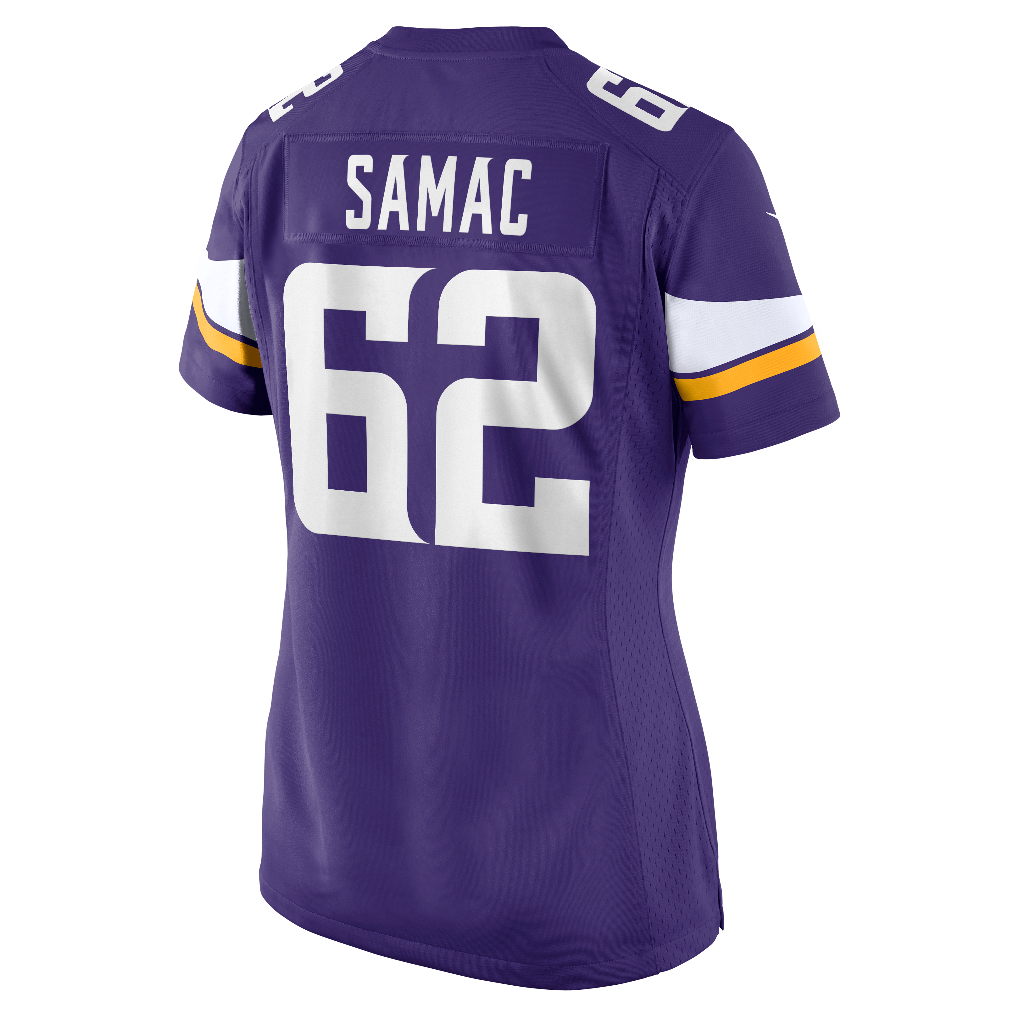 Women's Nike Nick Samac Purple Minnesota Vikings Team Game Jersey