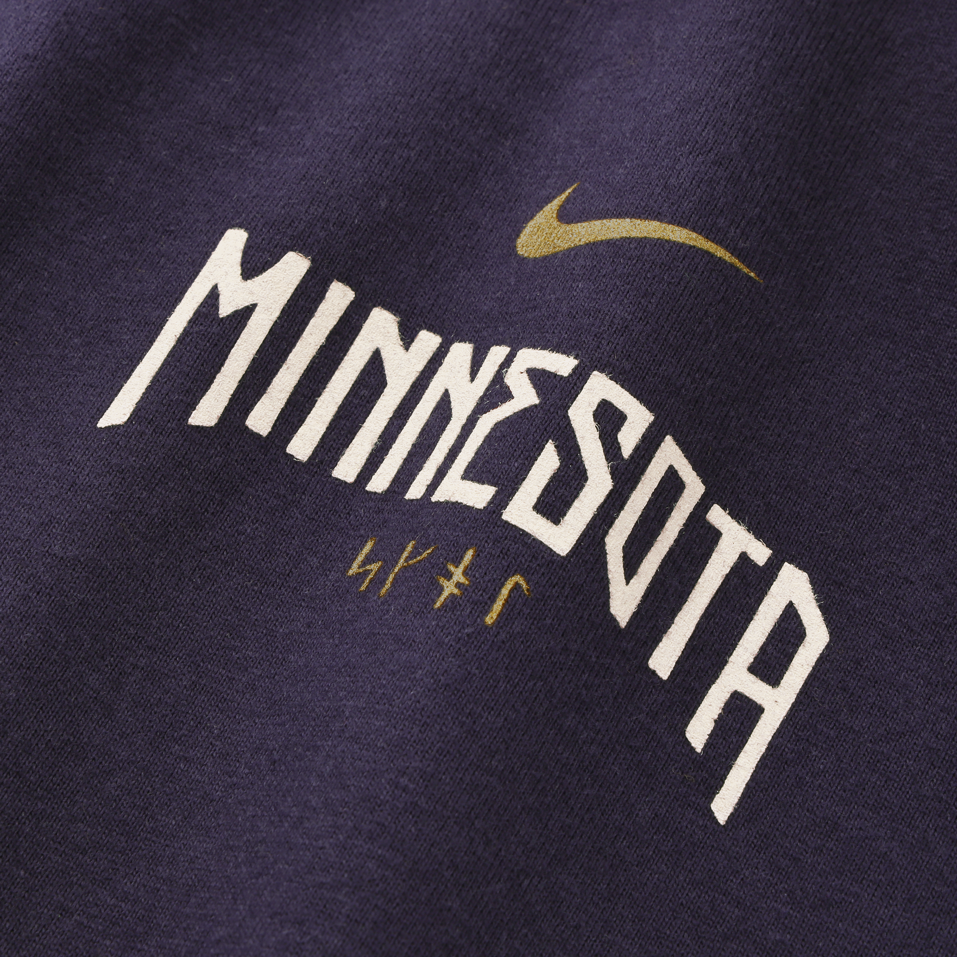 T-shirt boyfriend ample Nike pour femme, collection Minnesota Vikings 2026, violet.