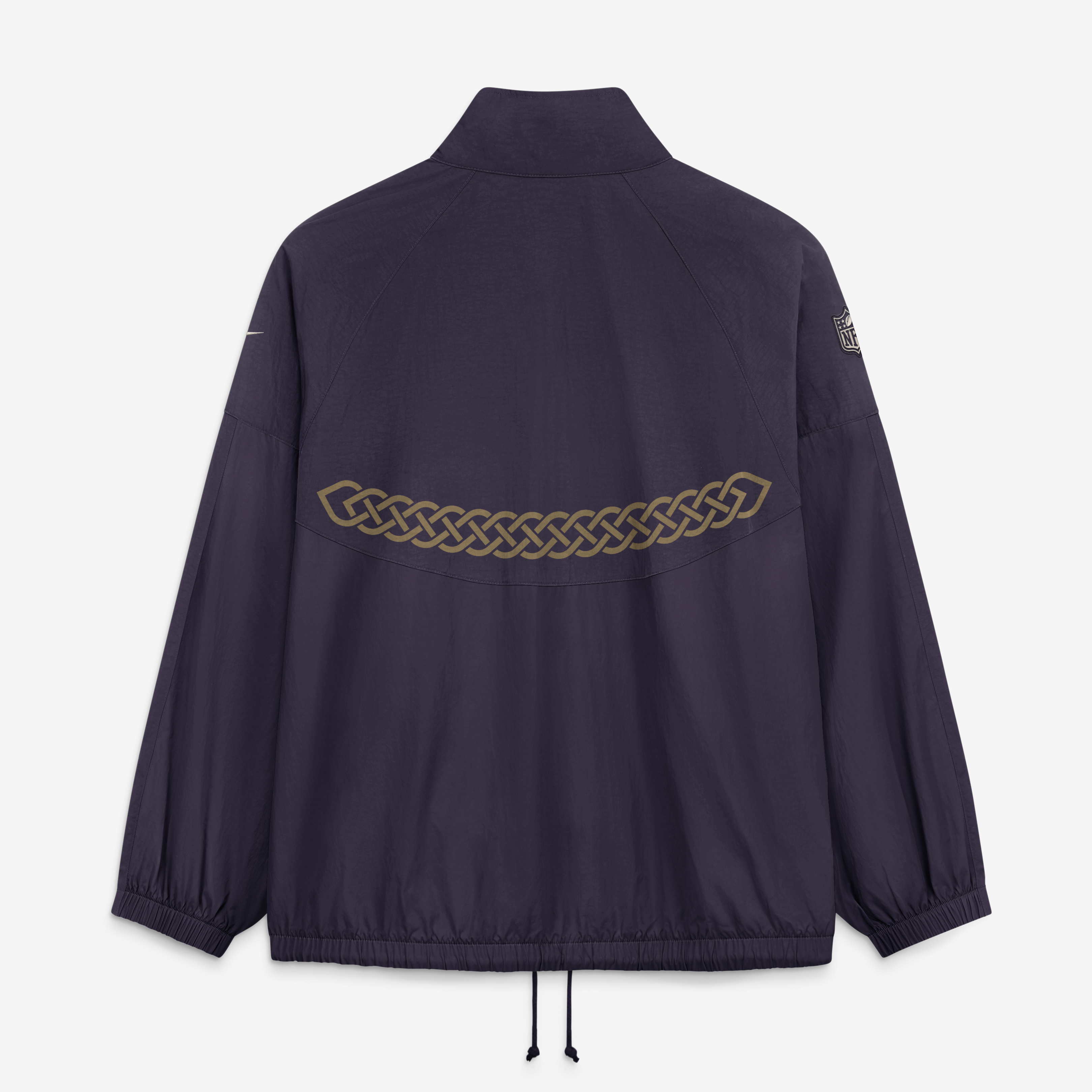 Veste zippée oversize Nike pour femme, collection Minnesota Vikings 2026 Rivalries, violette