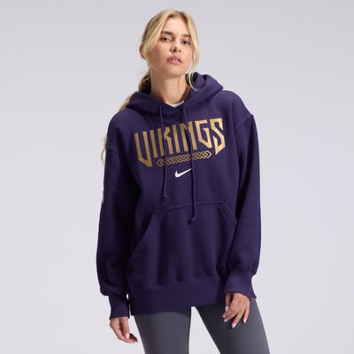  Minnesota Vikings Nike Women's 2026 Rivalries Collection Oversized Pullover Hoodie - Purple