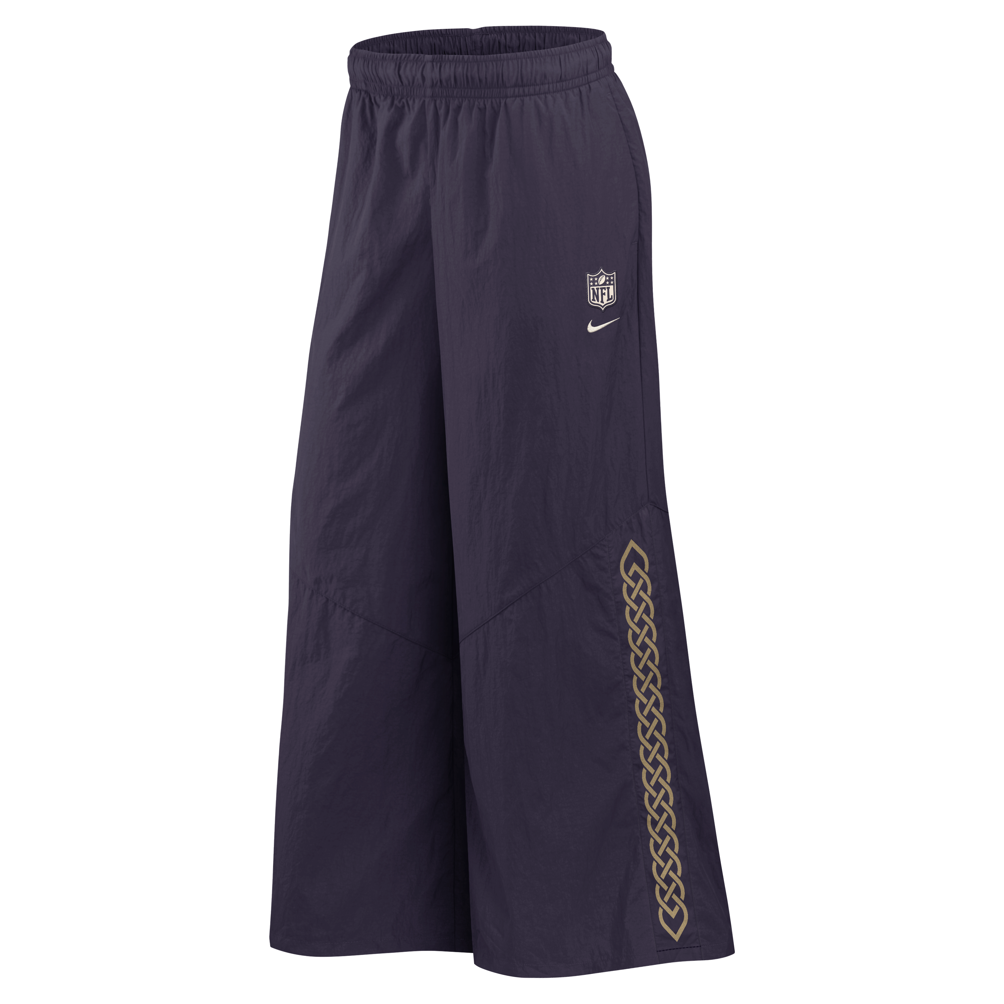 Pantalon tissé à jambes larges Nike pour femme, collection Minnesota Vikings 2026 Rivalries, violet