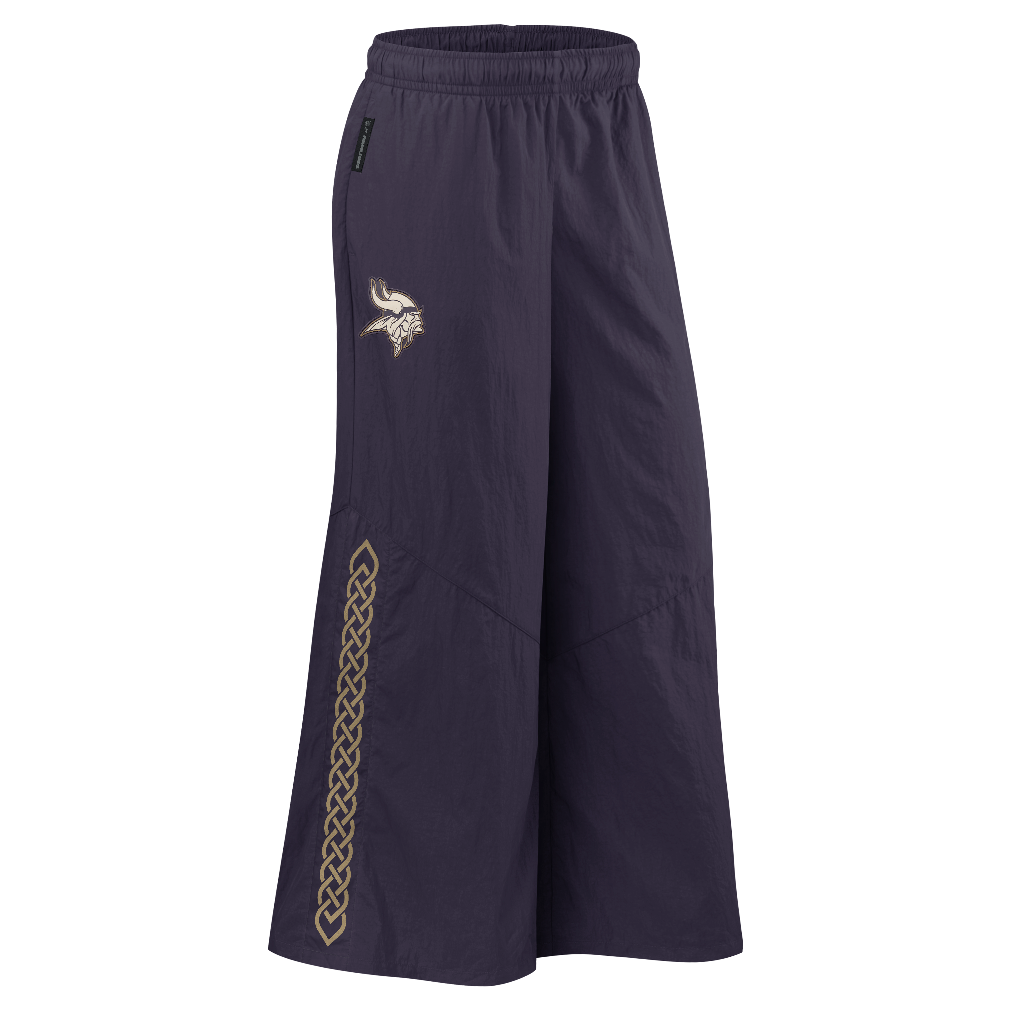 Pantalon tissé à jambes larges Nike pour femme, collection Minnesota Vikings 2026 Rivalries, violet