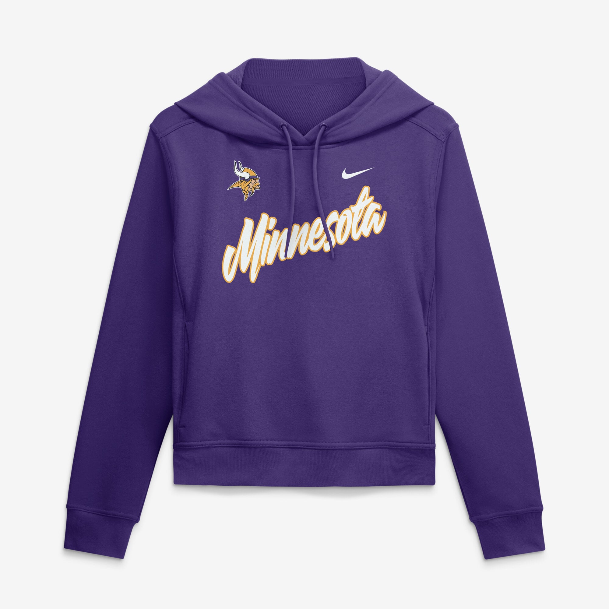 Sweat à capuche Nike Performance One Tri-Blend Dri-FIT violet pour femme, Minnesota Vikings