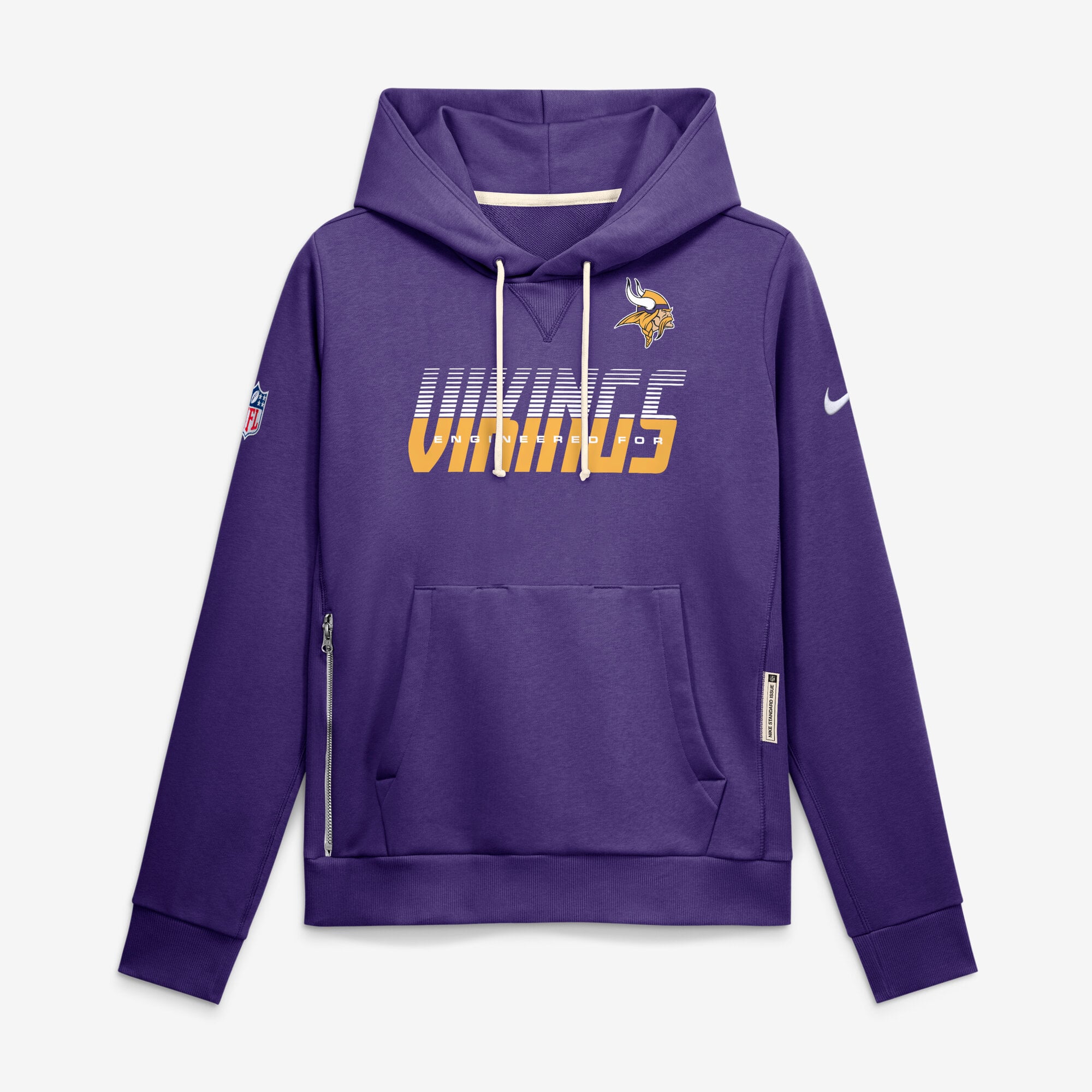 Women's Nike Purple Minnesota Vikings Sideline Standard Issue Dri-FIT Hoodie