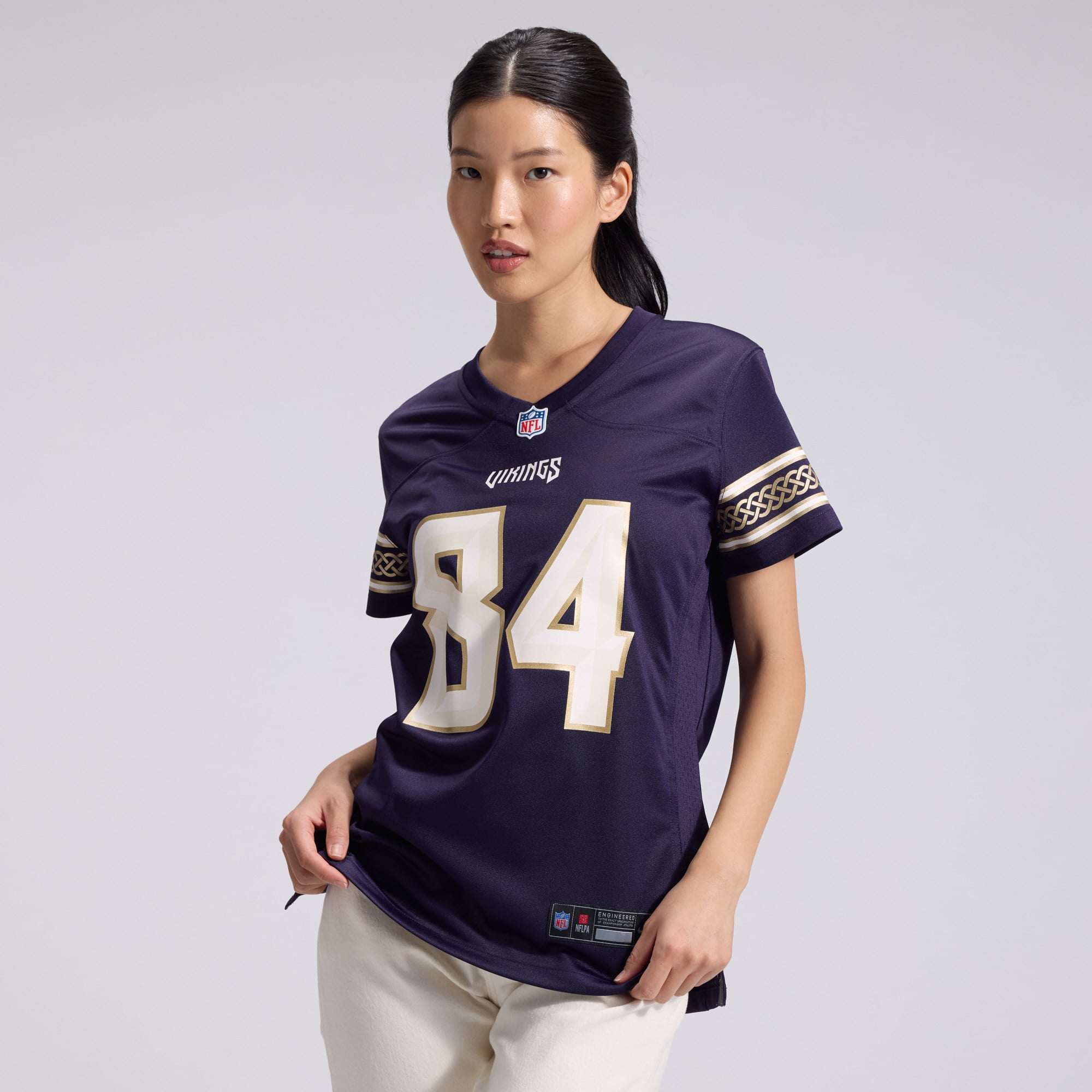 Women's Nike Randy Moss Purple Minnesota Vikings 2026 Rivalries Collection Game Jersey