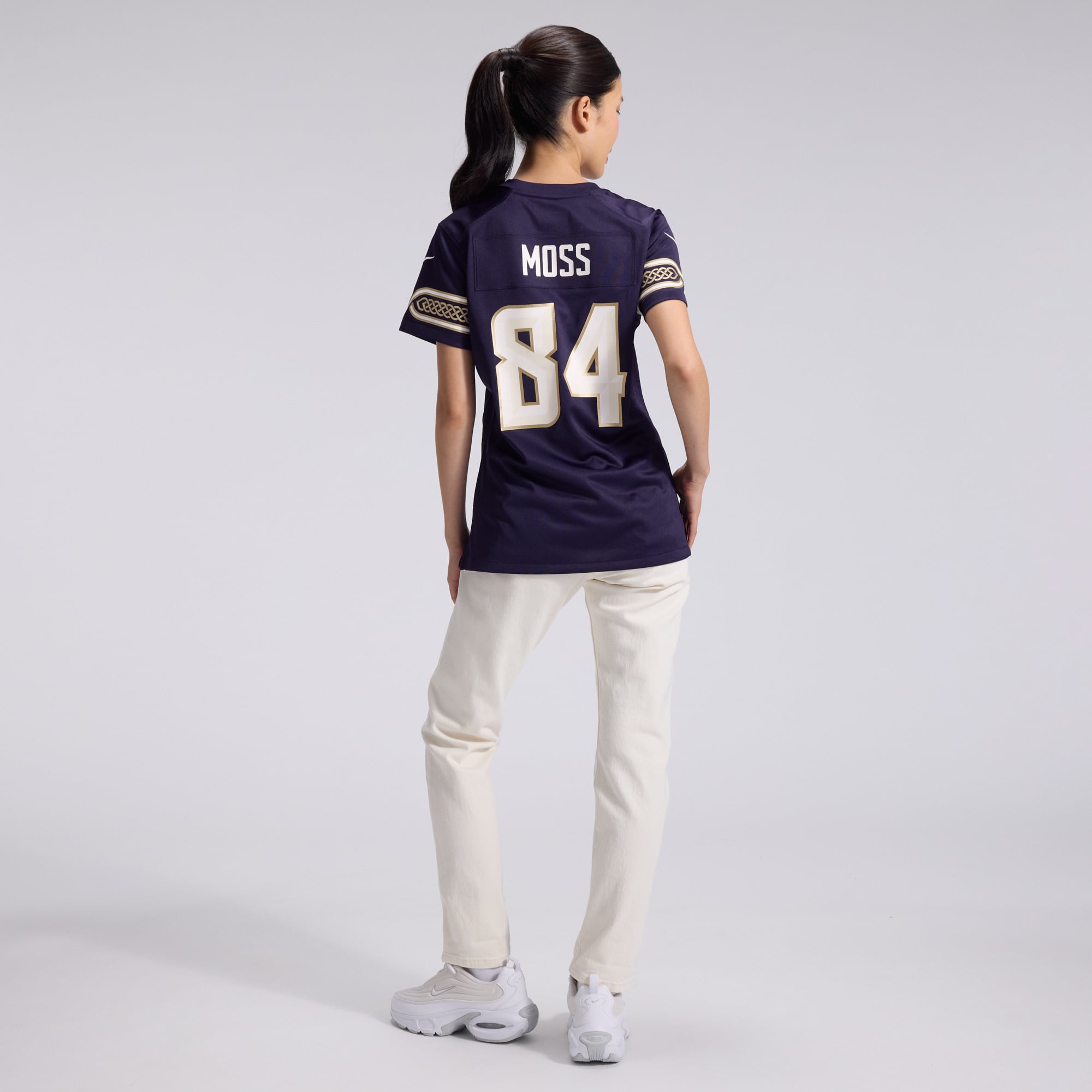 Women's Nike Randy Moss Purple Minnesota Vikings 2026 Rivalries Collection Game Jersey