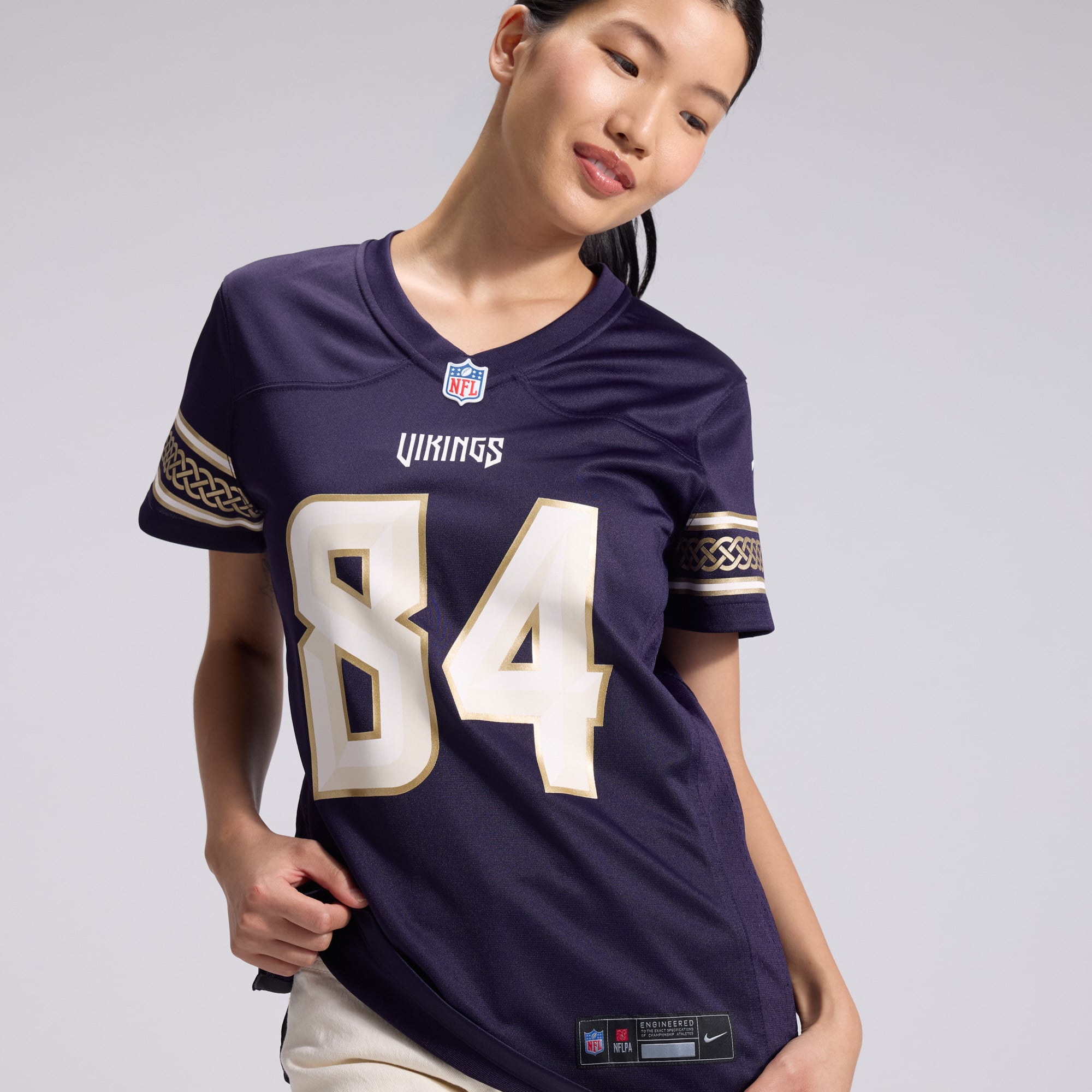 Women's Nike Randy Moss Purple Minnesota Vikings 2026 Rivalries Collection Game Jersey