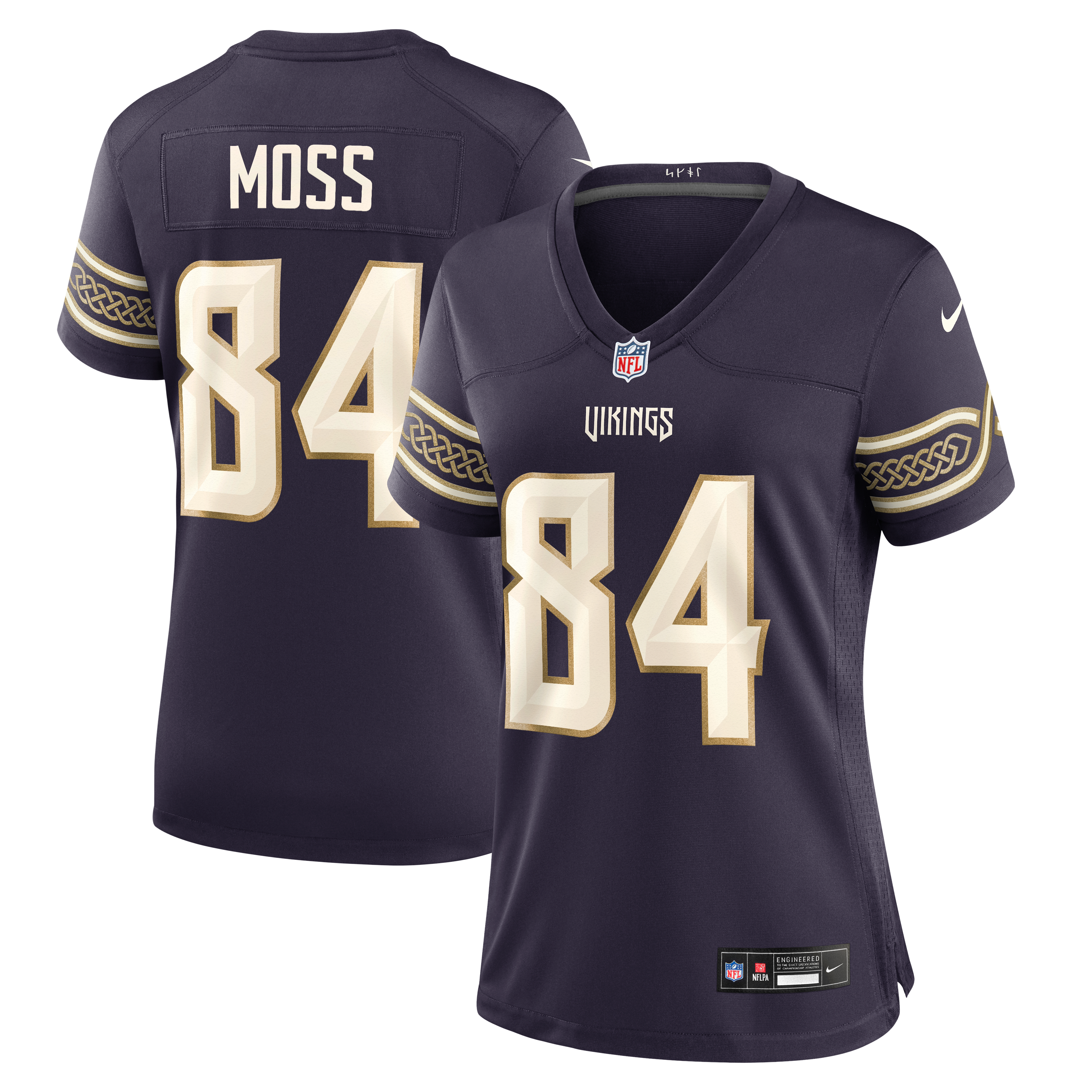 Women's Nike Randy Moss Purple Minnesota Vikings 2026 Rivalries Collection Game Jersey