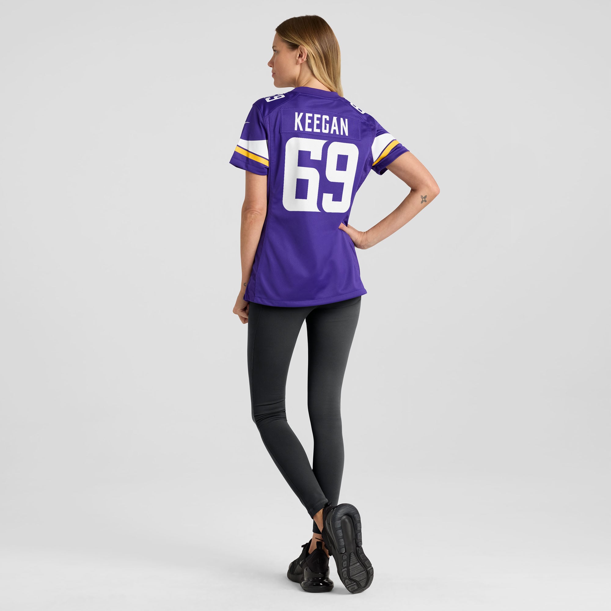 Maillot de match Nike Trevor Keegan violet pour femme, Minnesota Vikings