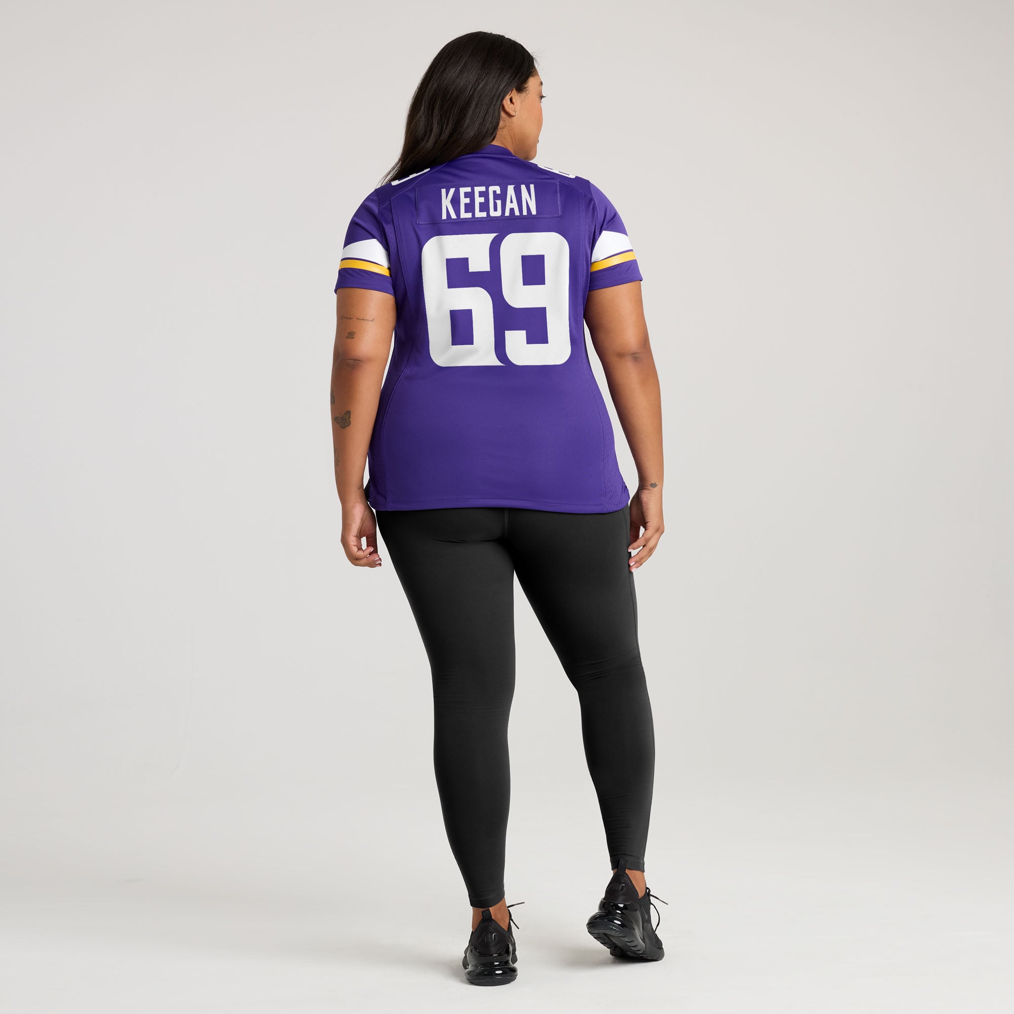 Maillot de match Nike Trevor Keegan violet pour femme, Minnesota Vikings