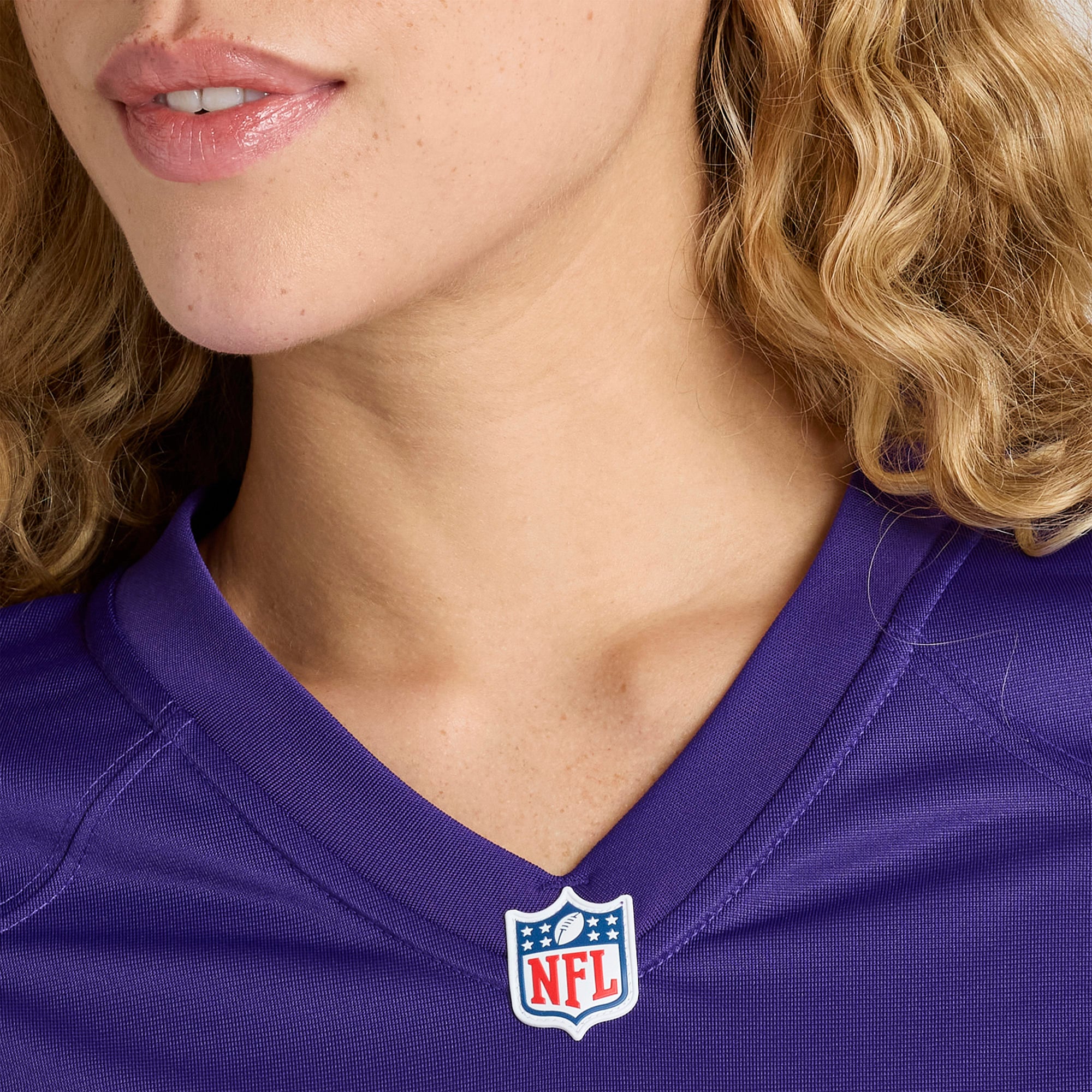 Maillot de match Nike Tyler Batty violet pour femme, Minnesota Vikings
