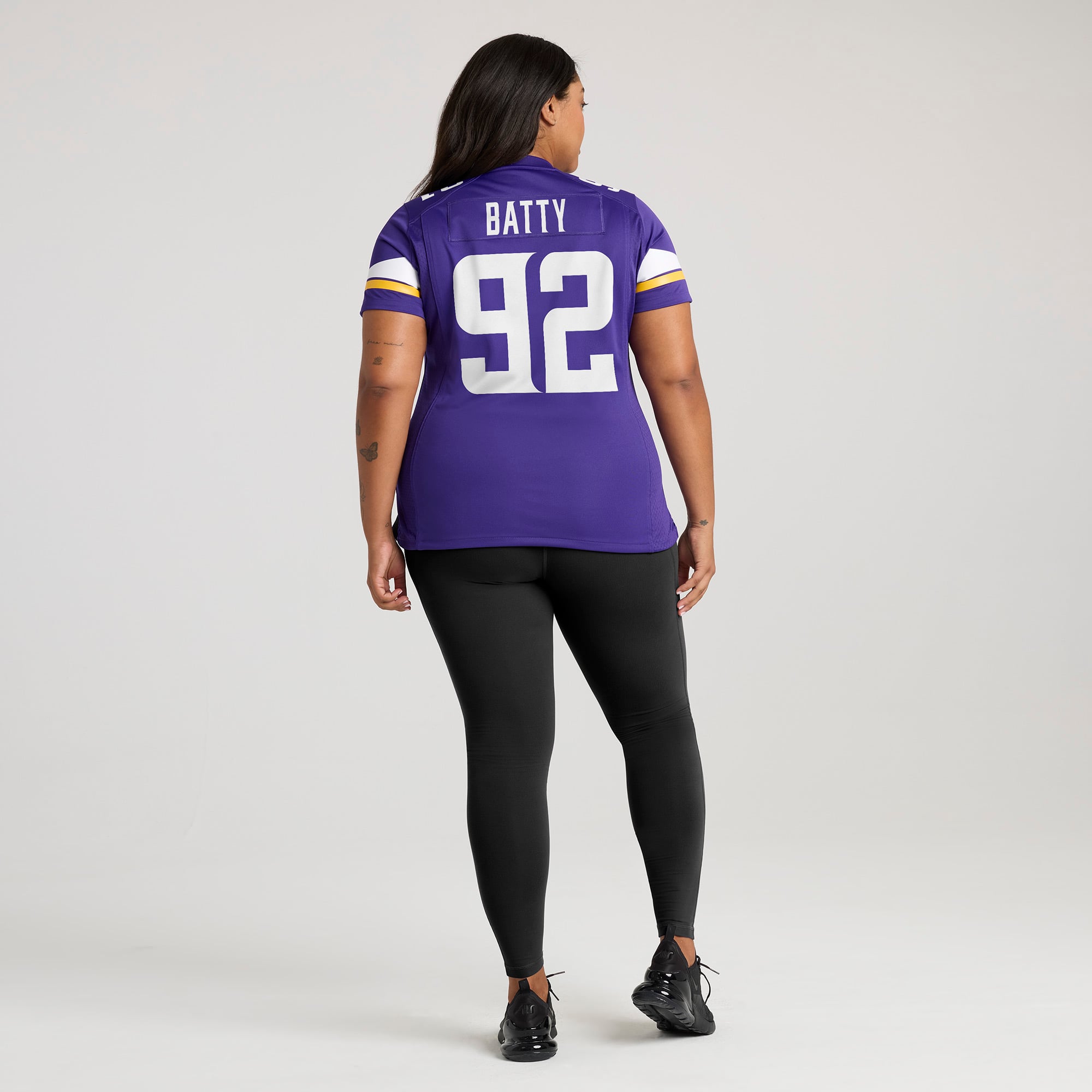 Maillot de match Nike Tyler Batty violet pour femme, Minnesota Vikings