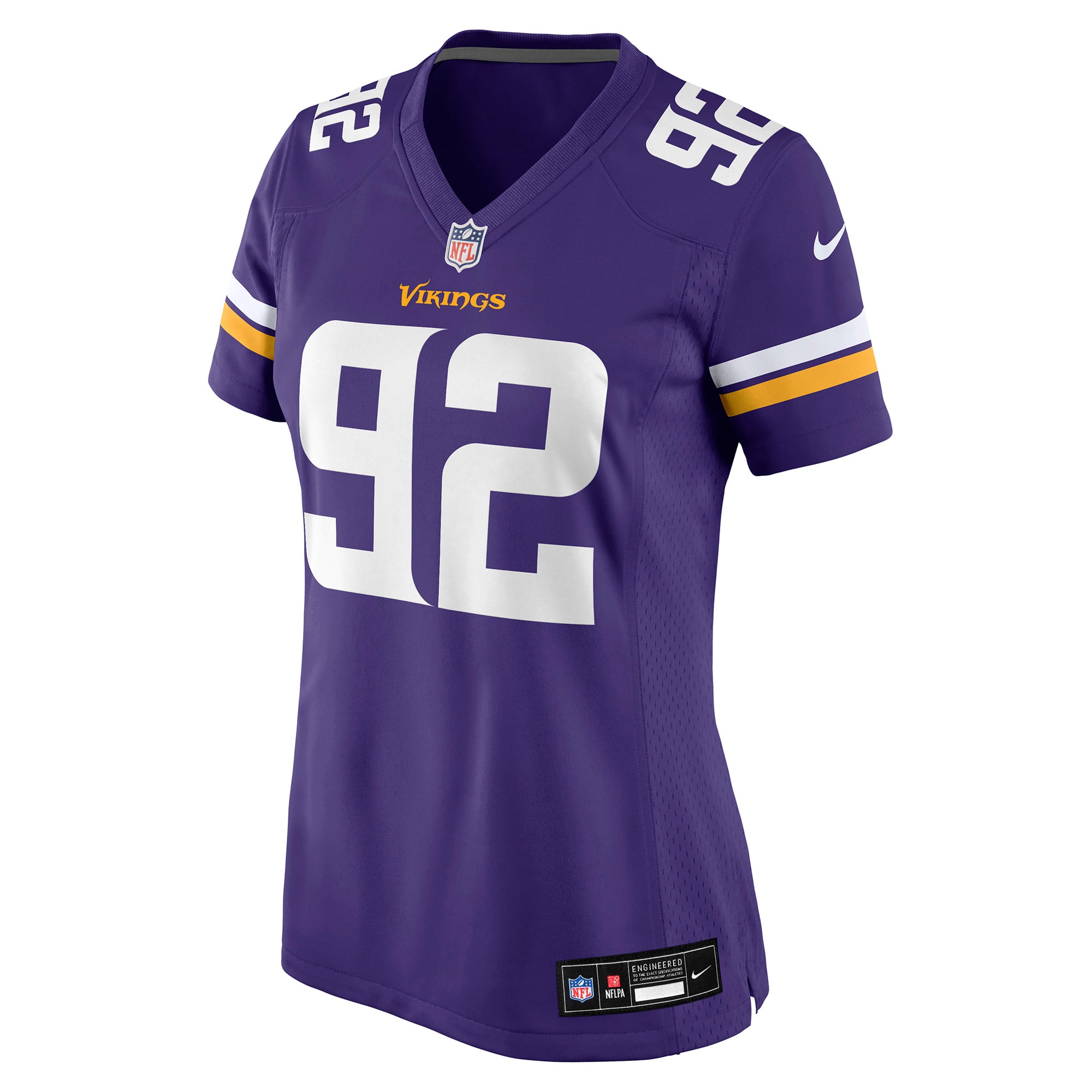 Maillot de match Nike Tyler Batty violet pour femme, Minnesota Vikings