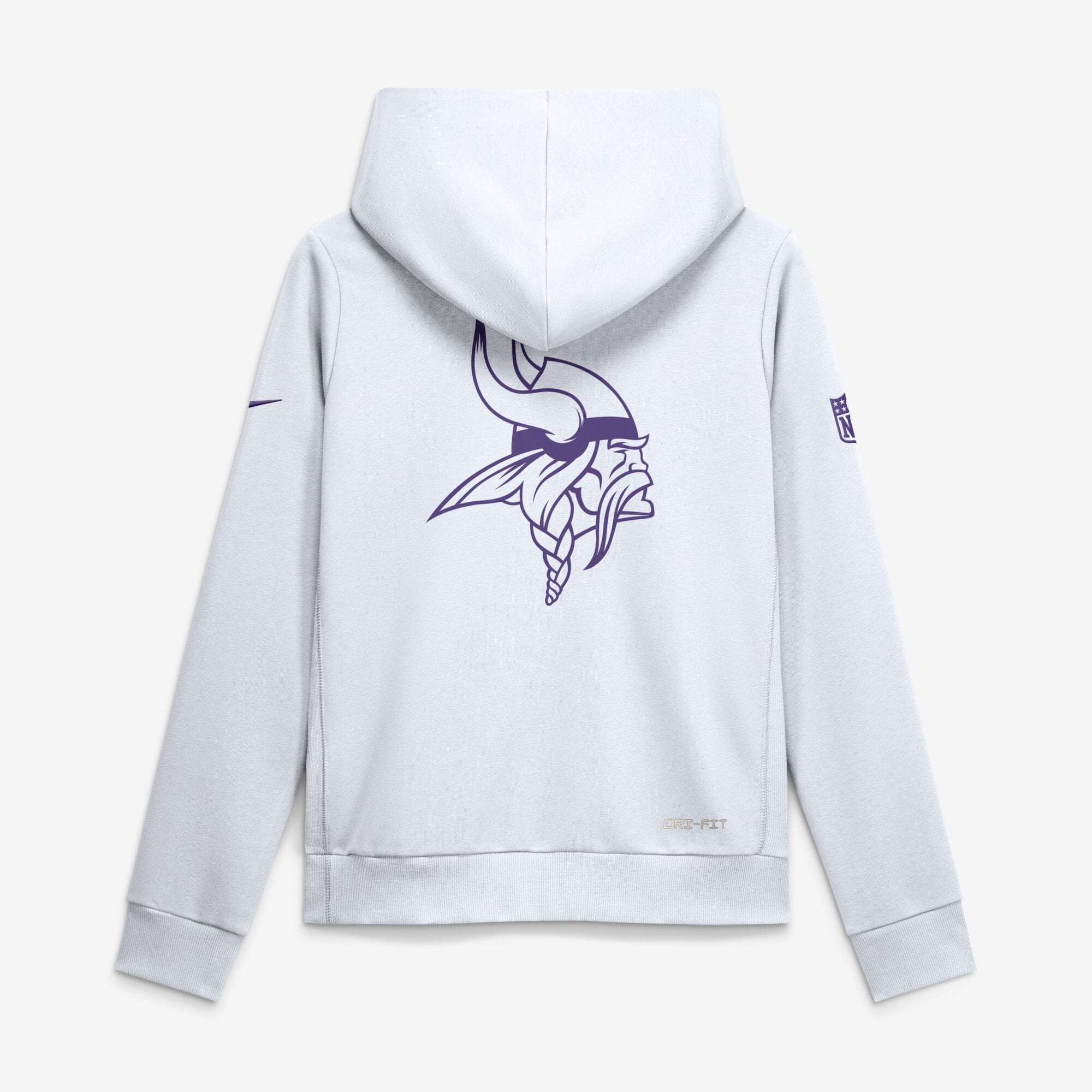 Sweat à capuche Nike Dri-FIT Alt Sideline Standard Issue blanc pour femme, Minnesota Vikings.
