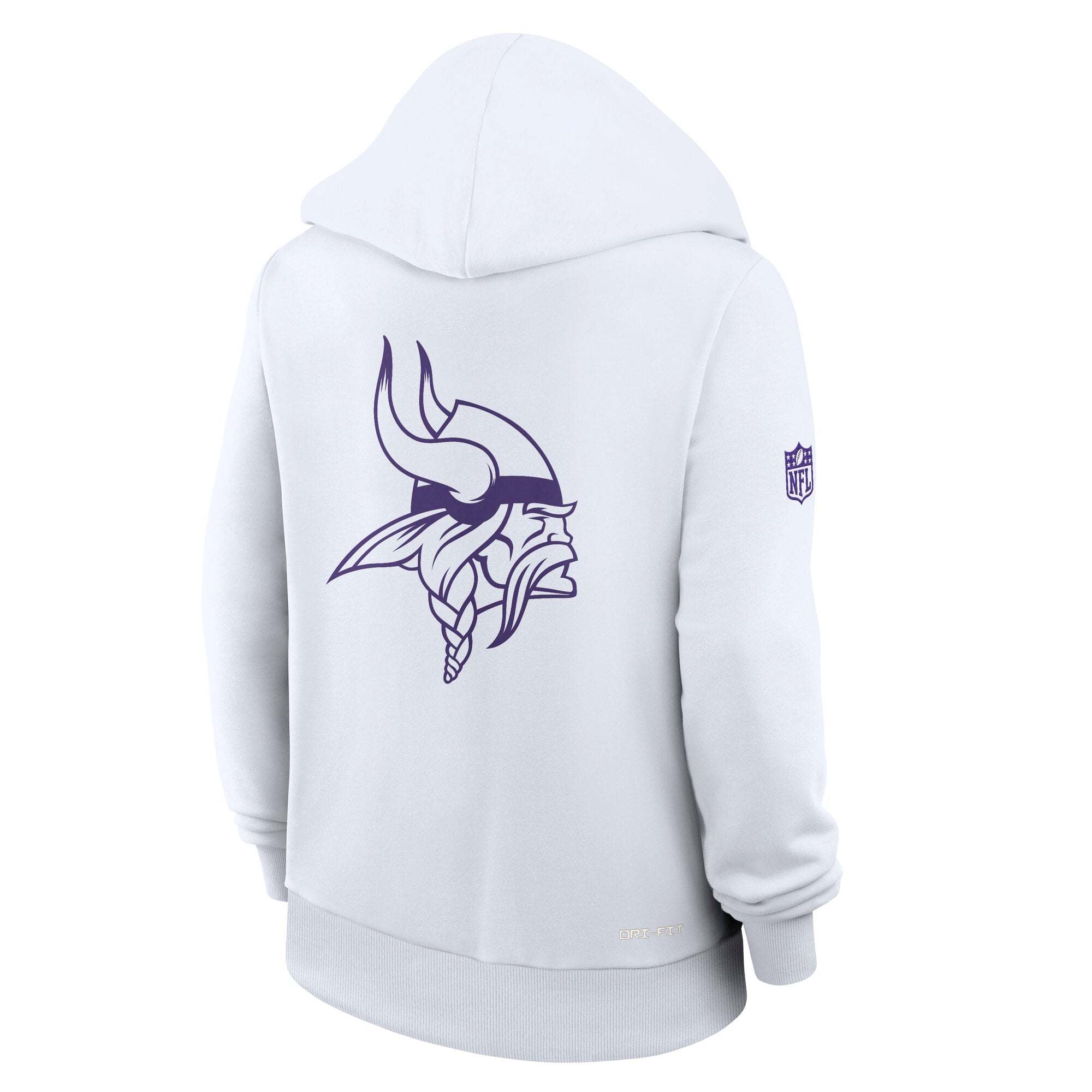 Sweat à capuche Nike Dri-FIT Alt Sideline Standard Issue blanc pour femme, Minnesota Vikings.