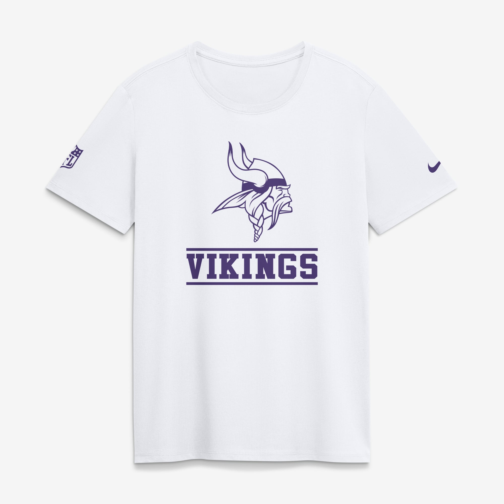 T-shirt Nike Dri-FIT blanc pour femme Minnesota Vikings Sideline Alt