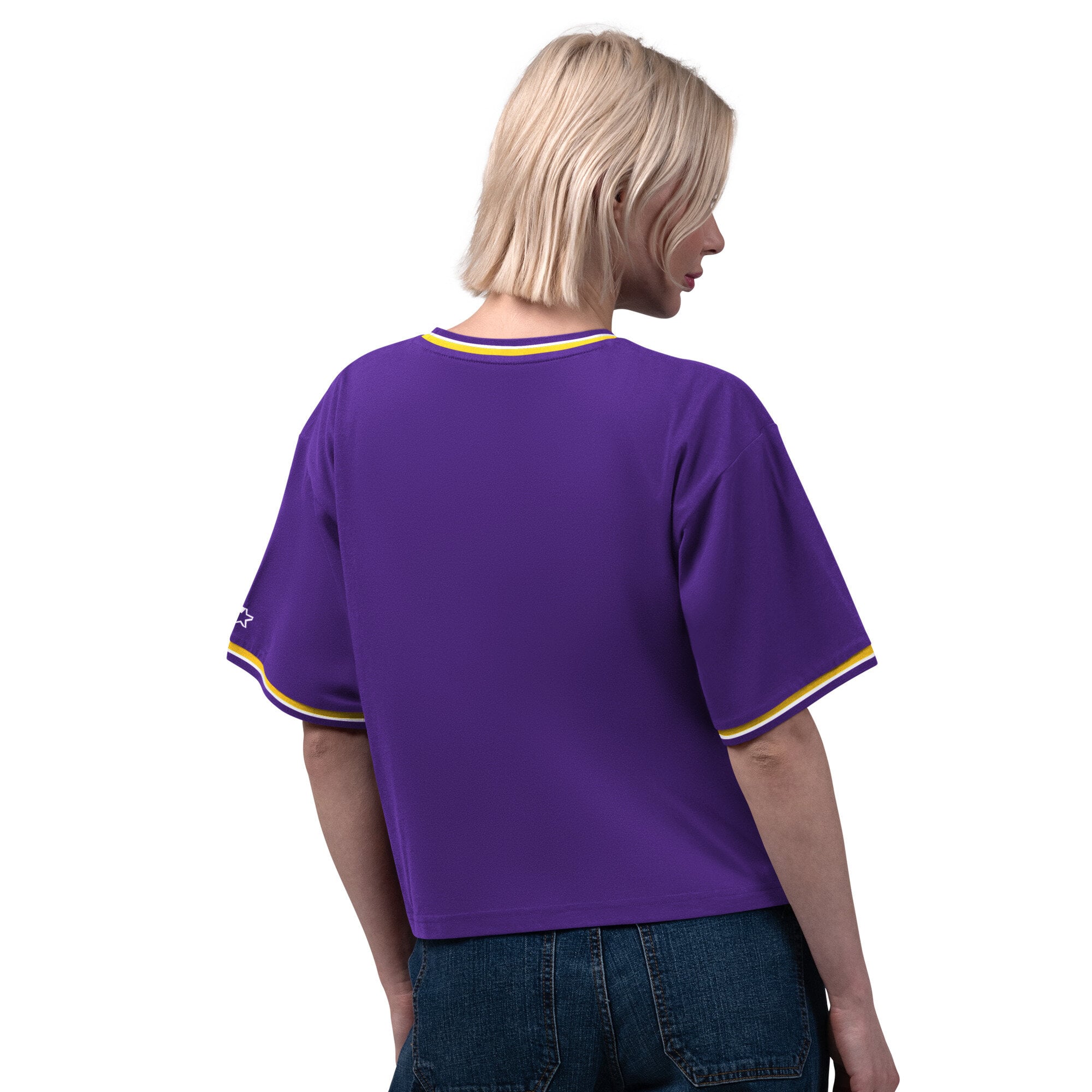 T-shirt court Starter violet Minnesota Vikings Ace pour femmes