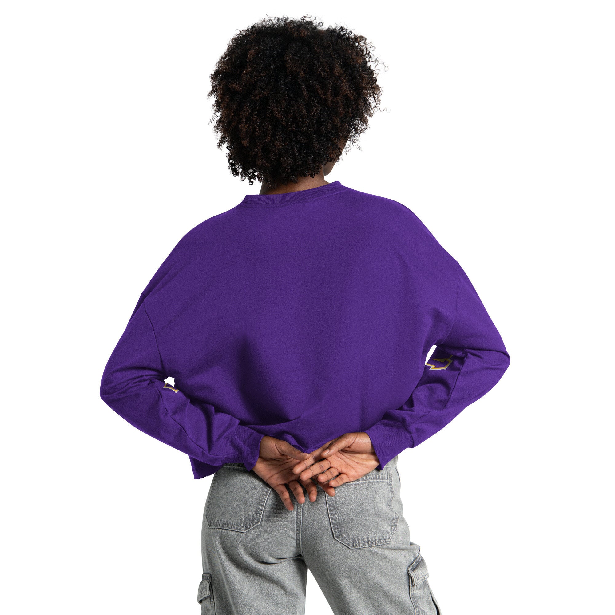 Sweat-shirt court Starter violet Minnesota Vikings pour femmes