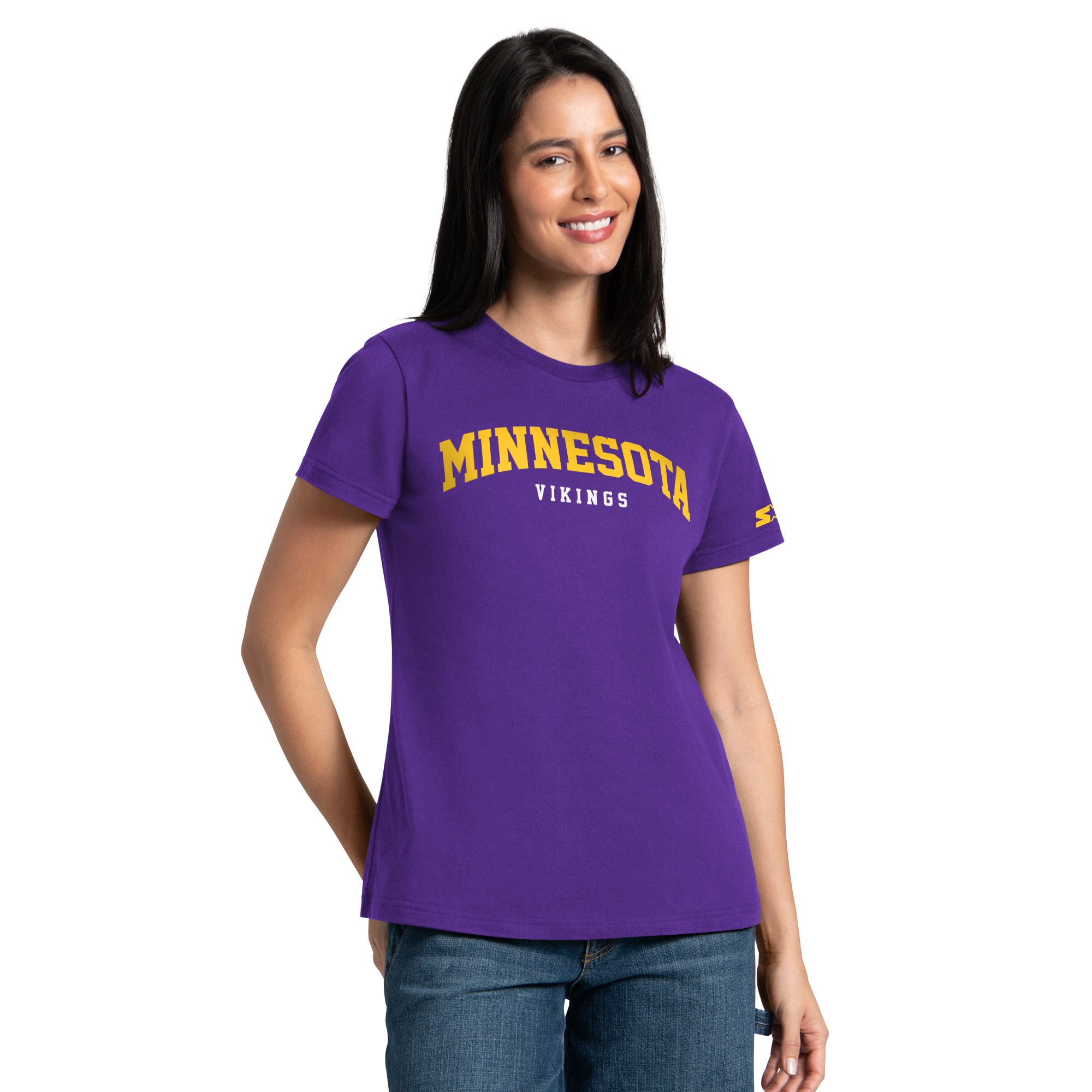 Pack de t-shirts Starter violet/or pour femmes Minnesota Vikings