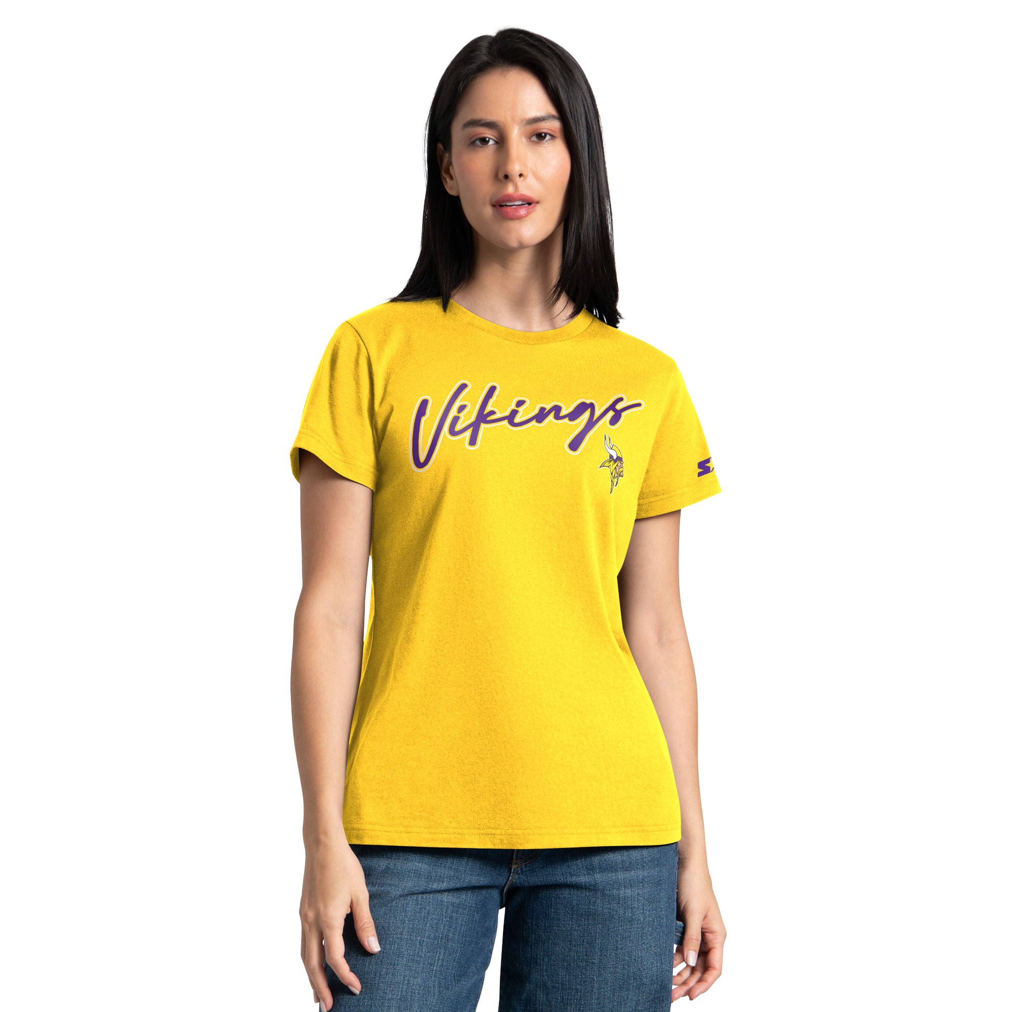 Pack de t-shirts Starter violet/or pour femmes Minnesota Vikings