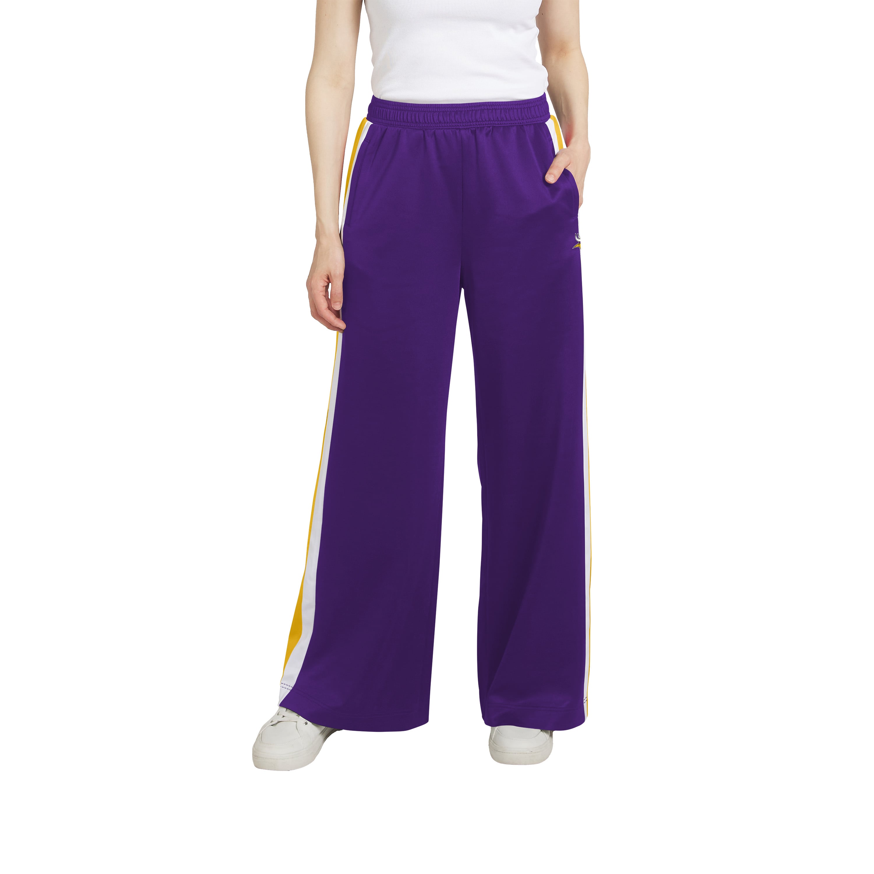 Pantalon de survêtement rayé Minnesota Vikings pour femmes la marque WEAR by Erin Andrews