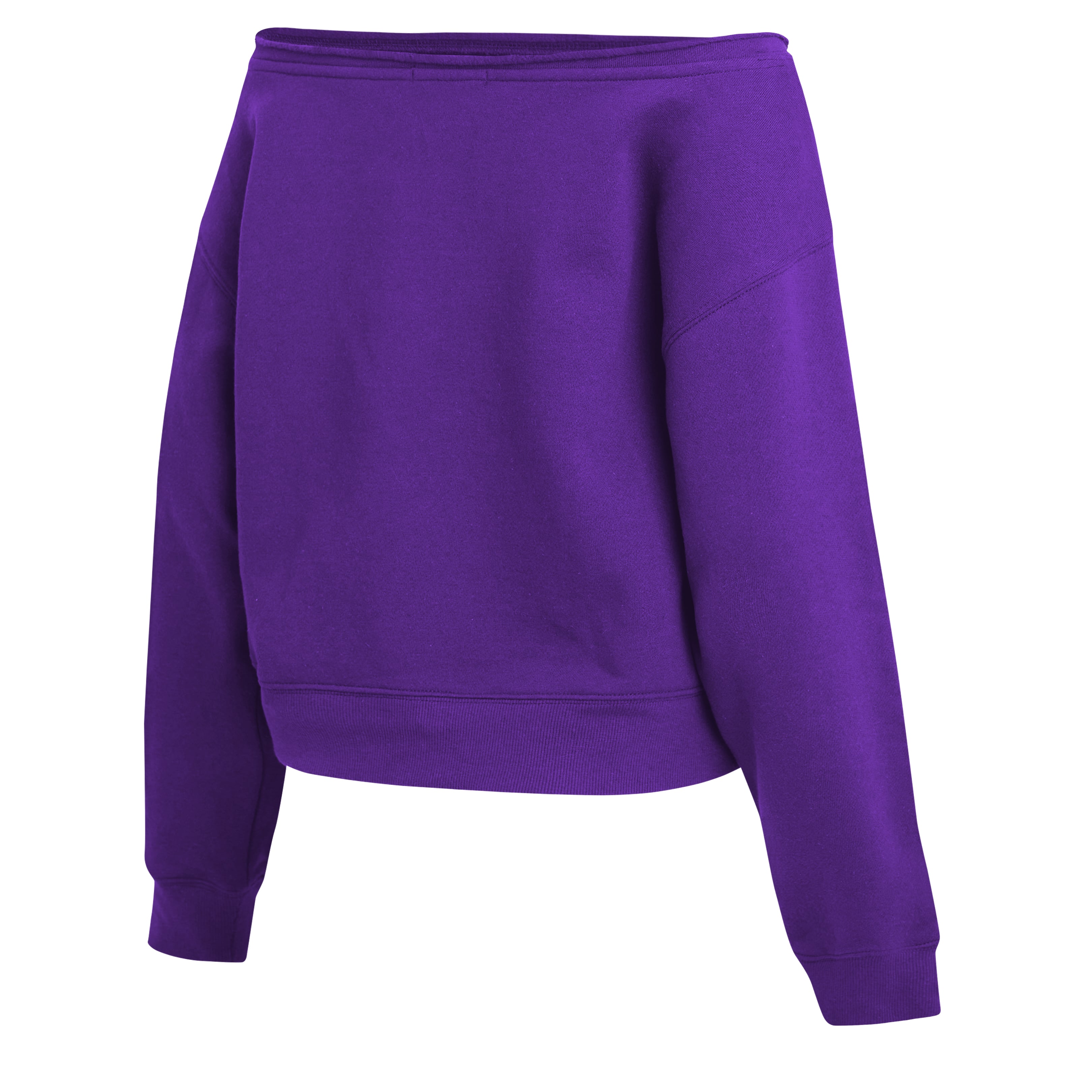 Women's WEAR by Erin Andrews Purple Minnesota Vikings Off-the-Shoulder Sweatshirt