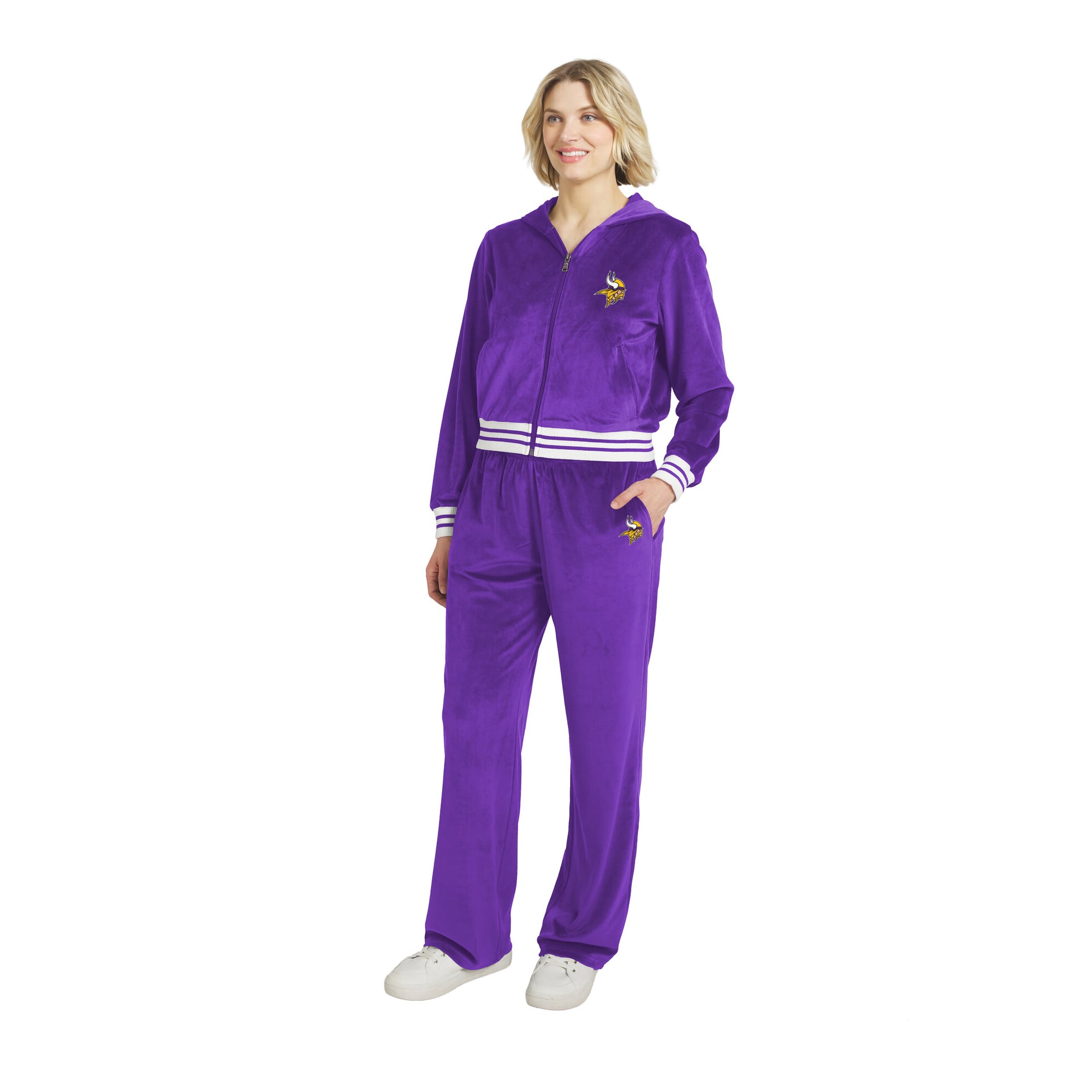 Survêtement en velours violet Minnesota Vikings pour femme de la marque WEAR by Erin Andrews