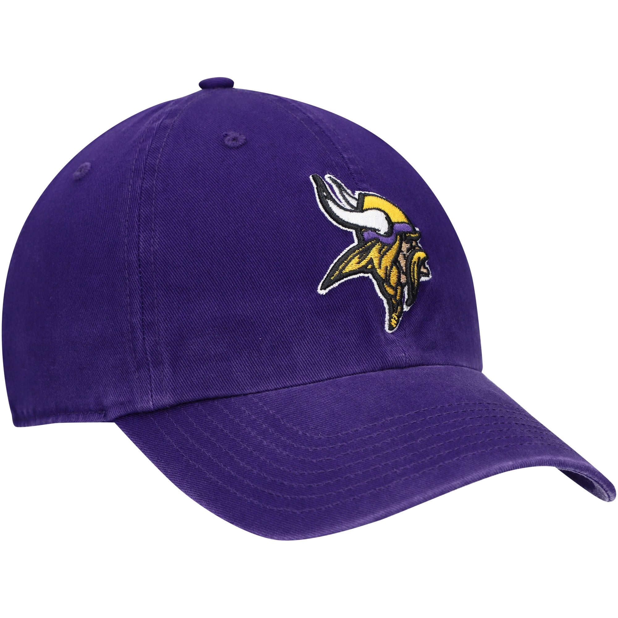 Youth '47 Purple Minnesota Vikings Logo Clean Up Adjustable Hat