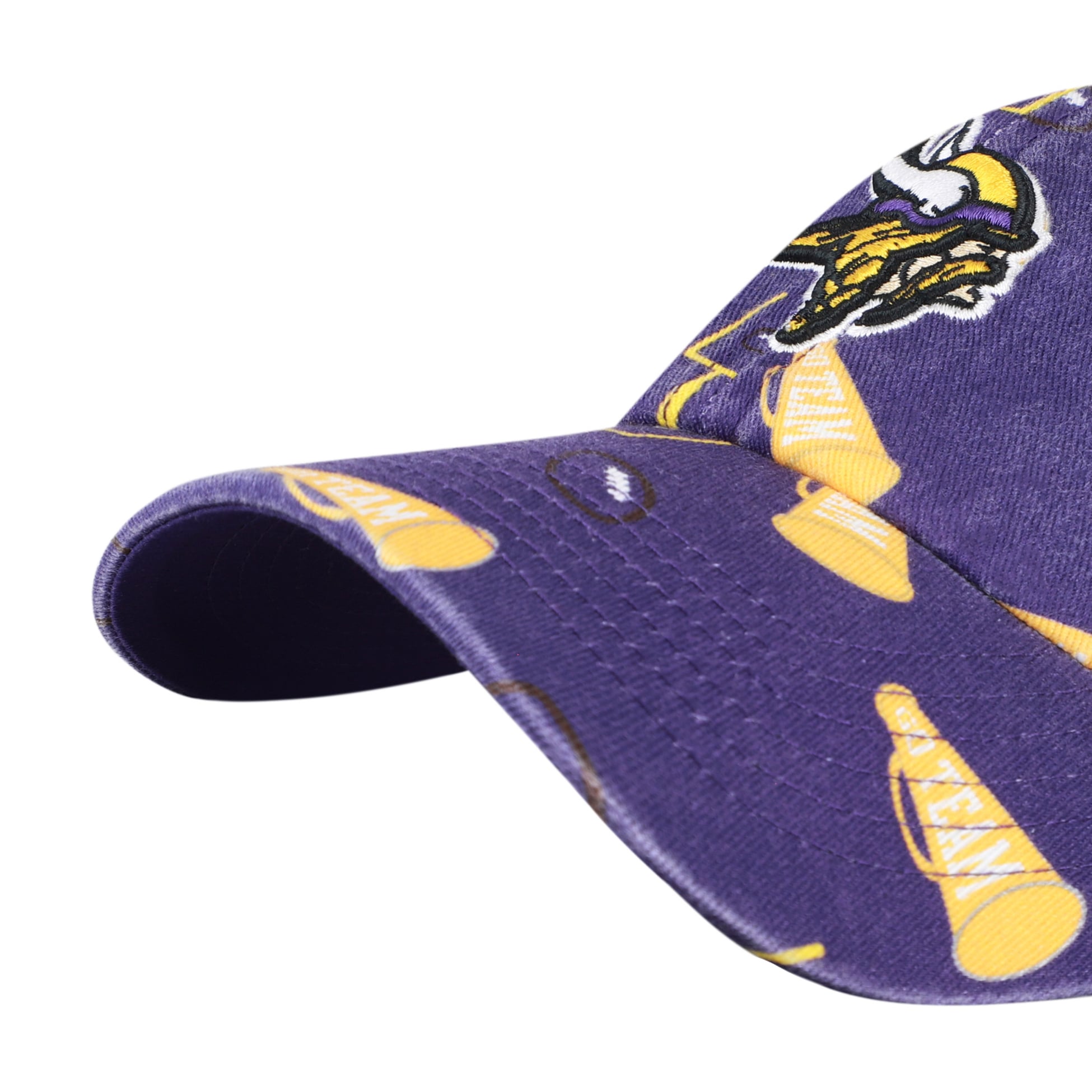 Youth '47  Purple Minnesota Vikings Stomping Ground Clean Up Adjustable Hat