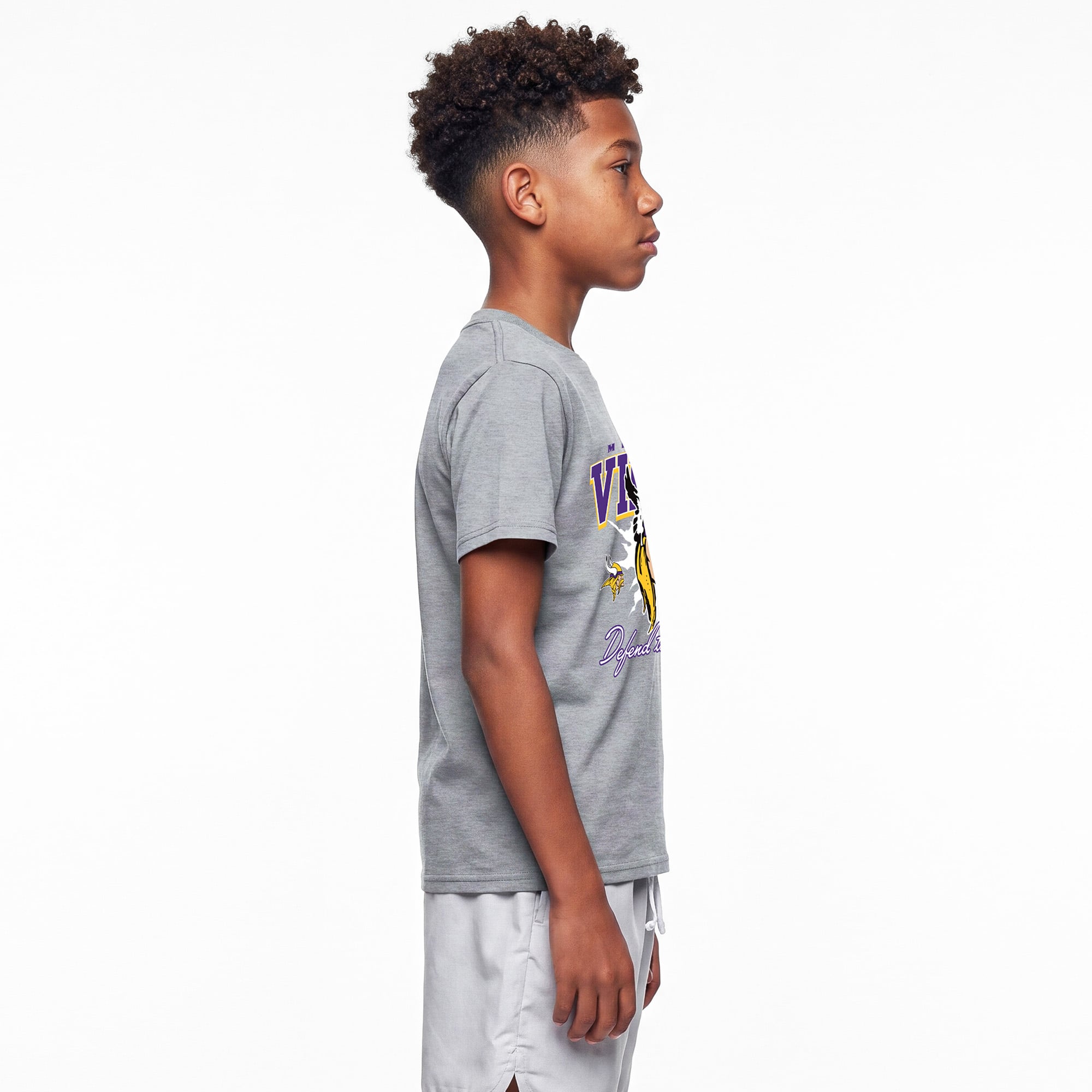 Youth Disney x Champion Heather Gray Minnesota Vikings Thor T-Shirt