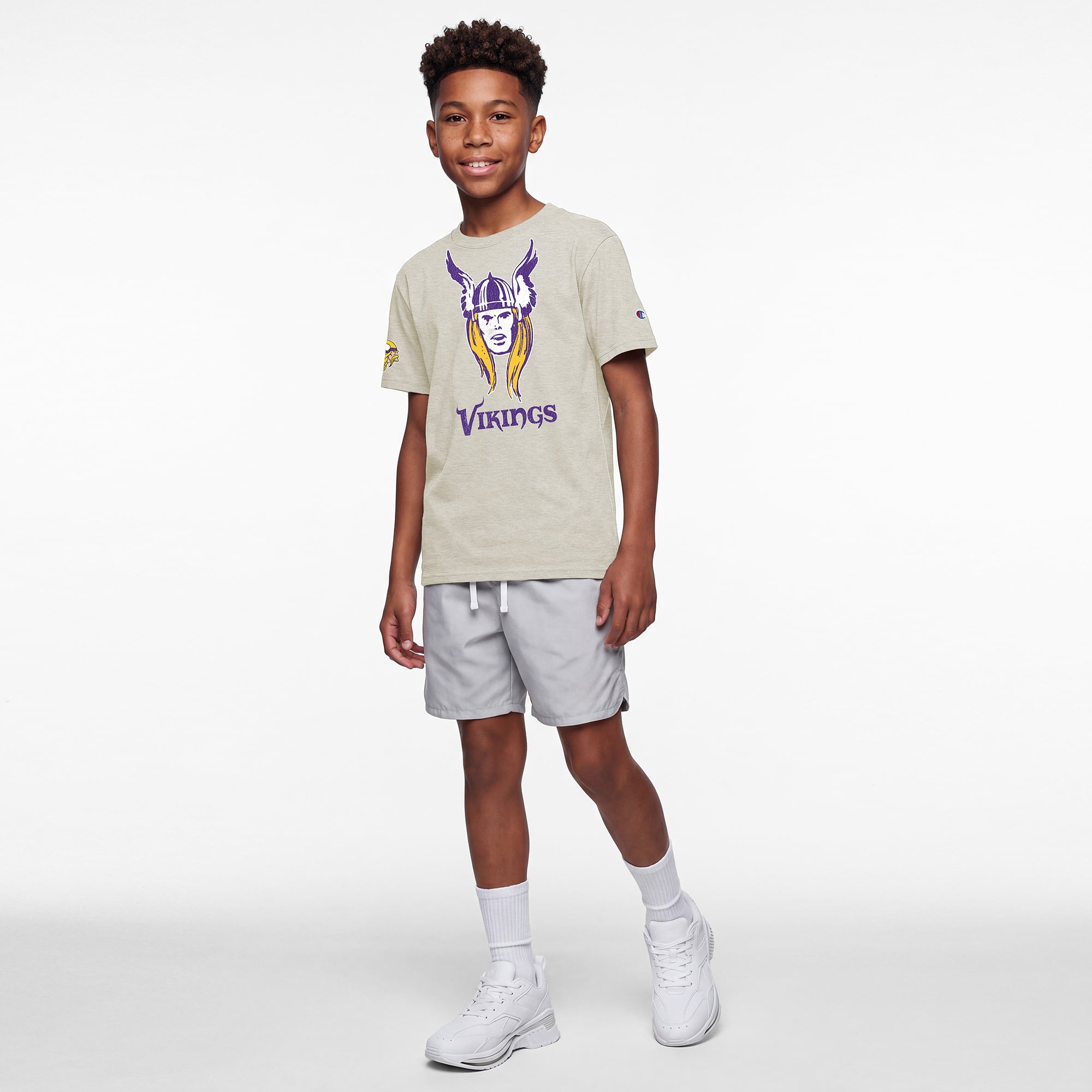 T-shirt enfant Disney x Champion couleur avoine Minnesota Vikings Thor